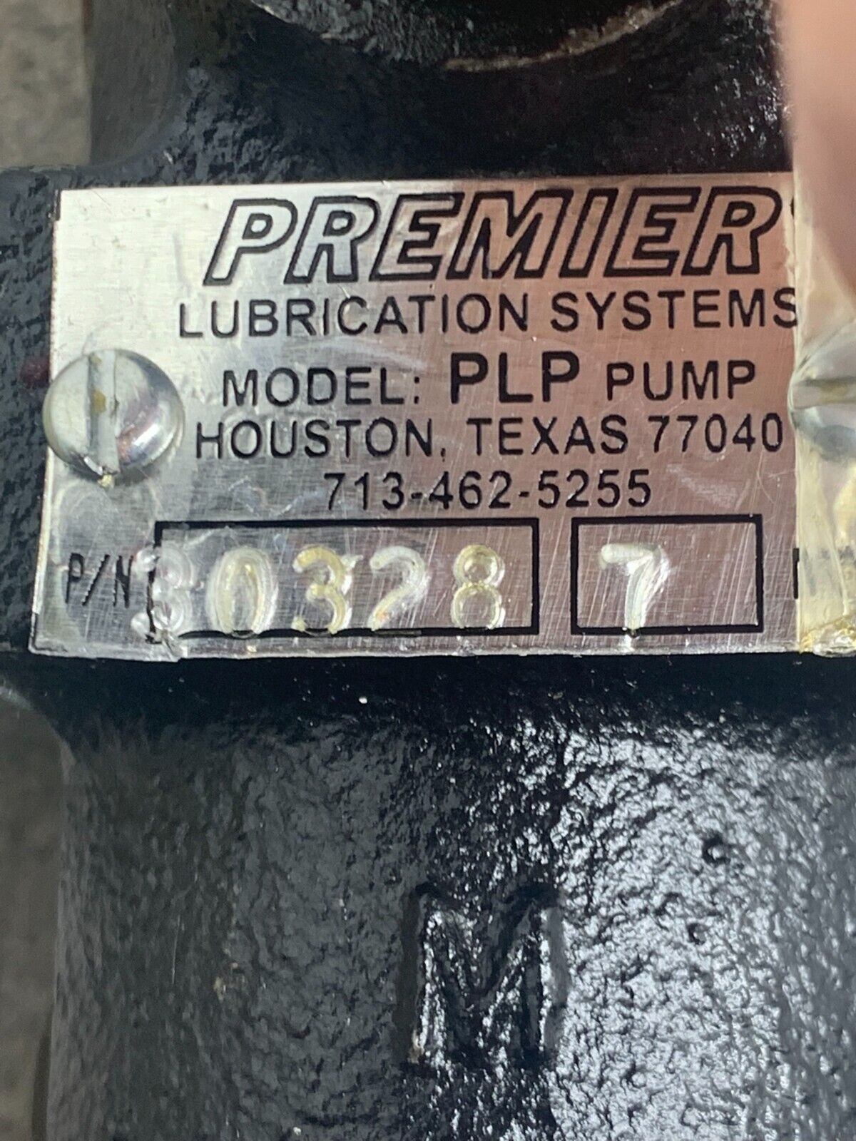 NEW NO BOX PREMIER LUBRICATION SYSTEMS PLP PUMP 30328 7