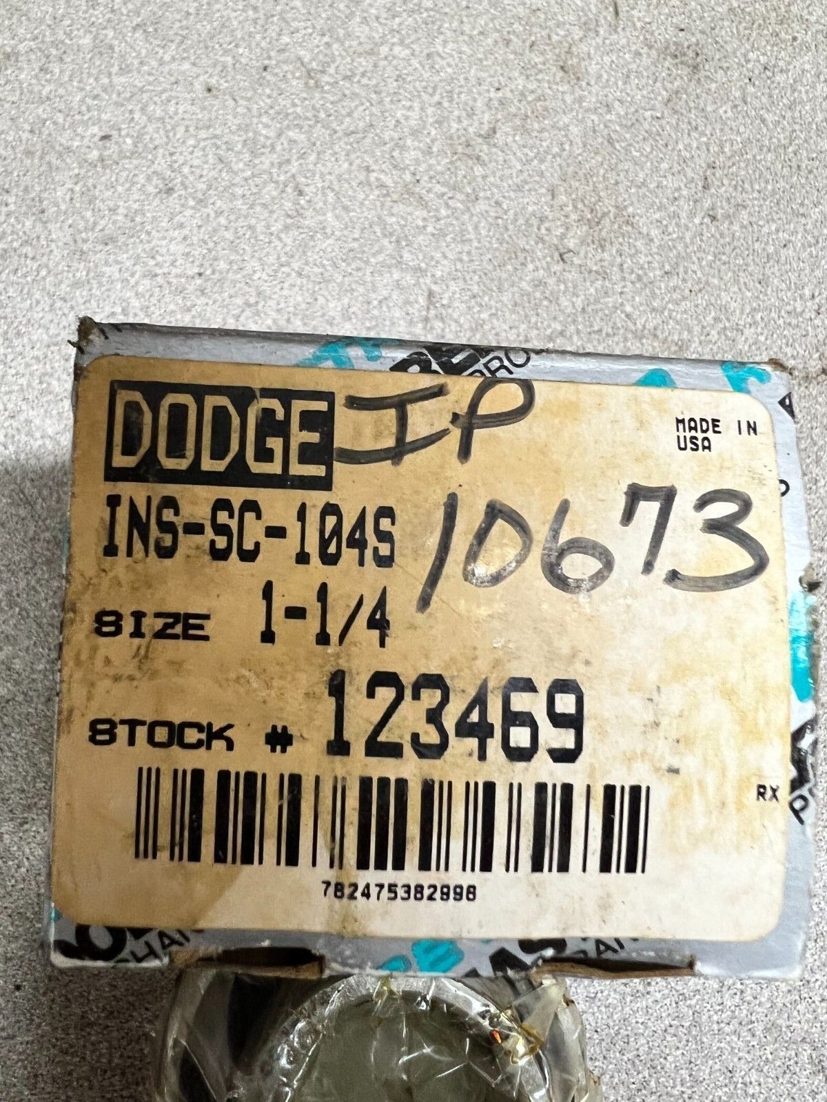 NEW IN BOX DODGE 123469 INSERT BEARING INS-SC-104S