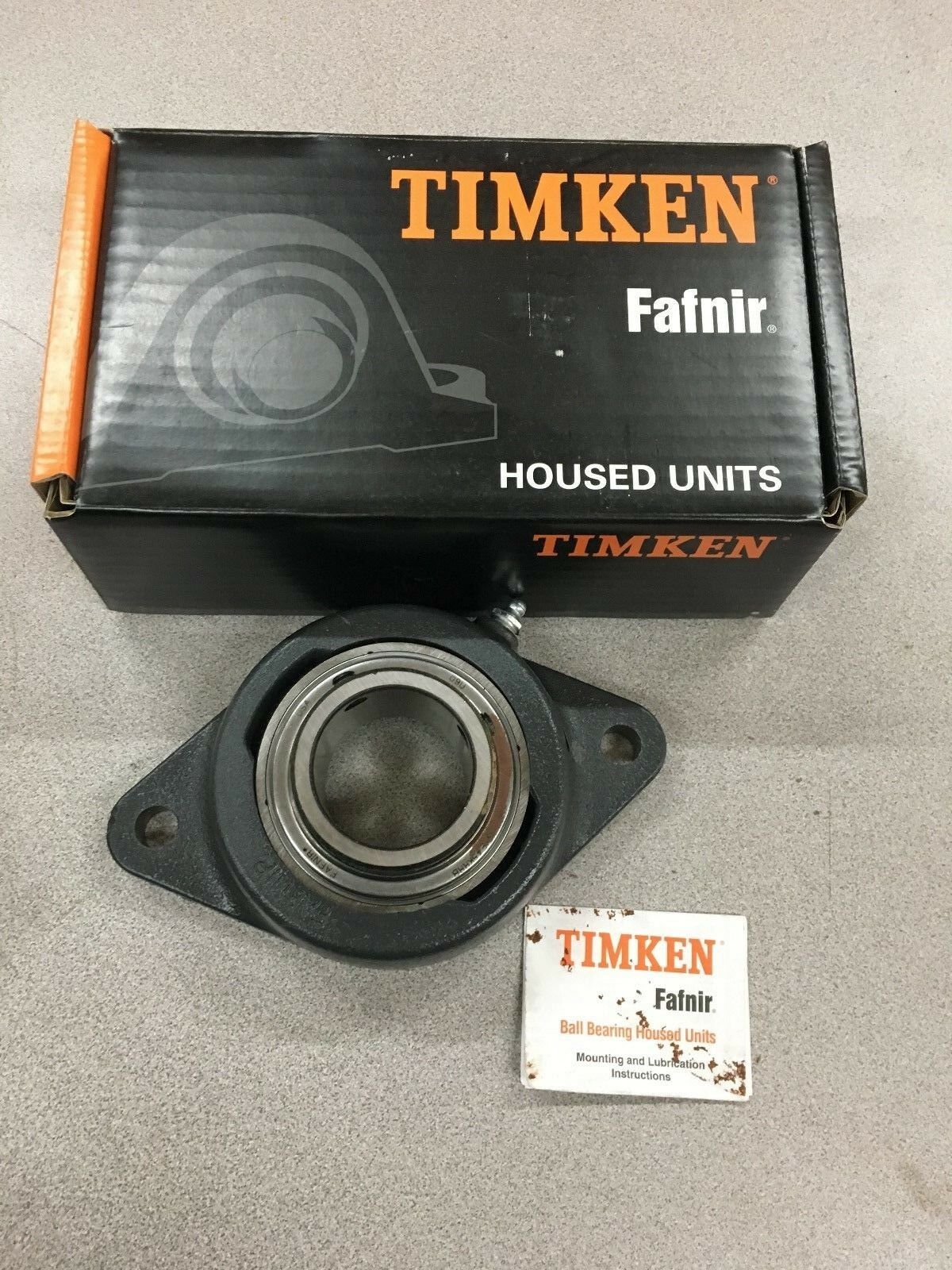 NEW IN BOX TIMKEN 2-BOLT FLANGE BEARING 45MM BORE YCJT 45