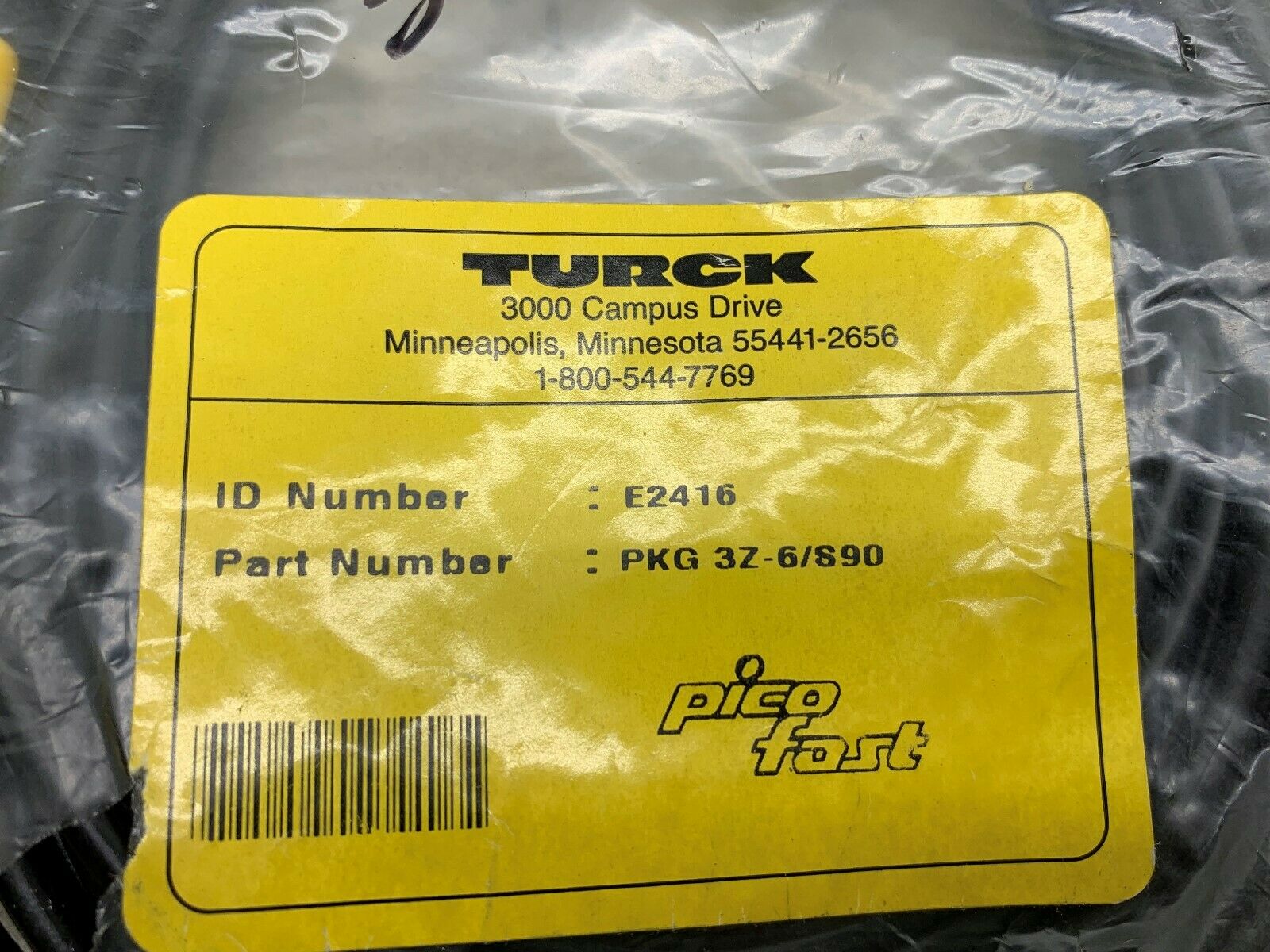 LOT OF 3 NEW NO BOX TURCK CABLE PKG 3Z.6/890