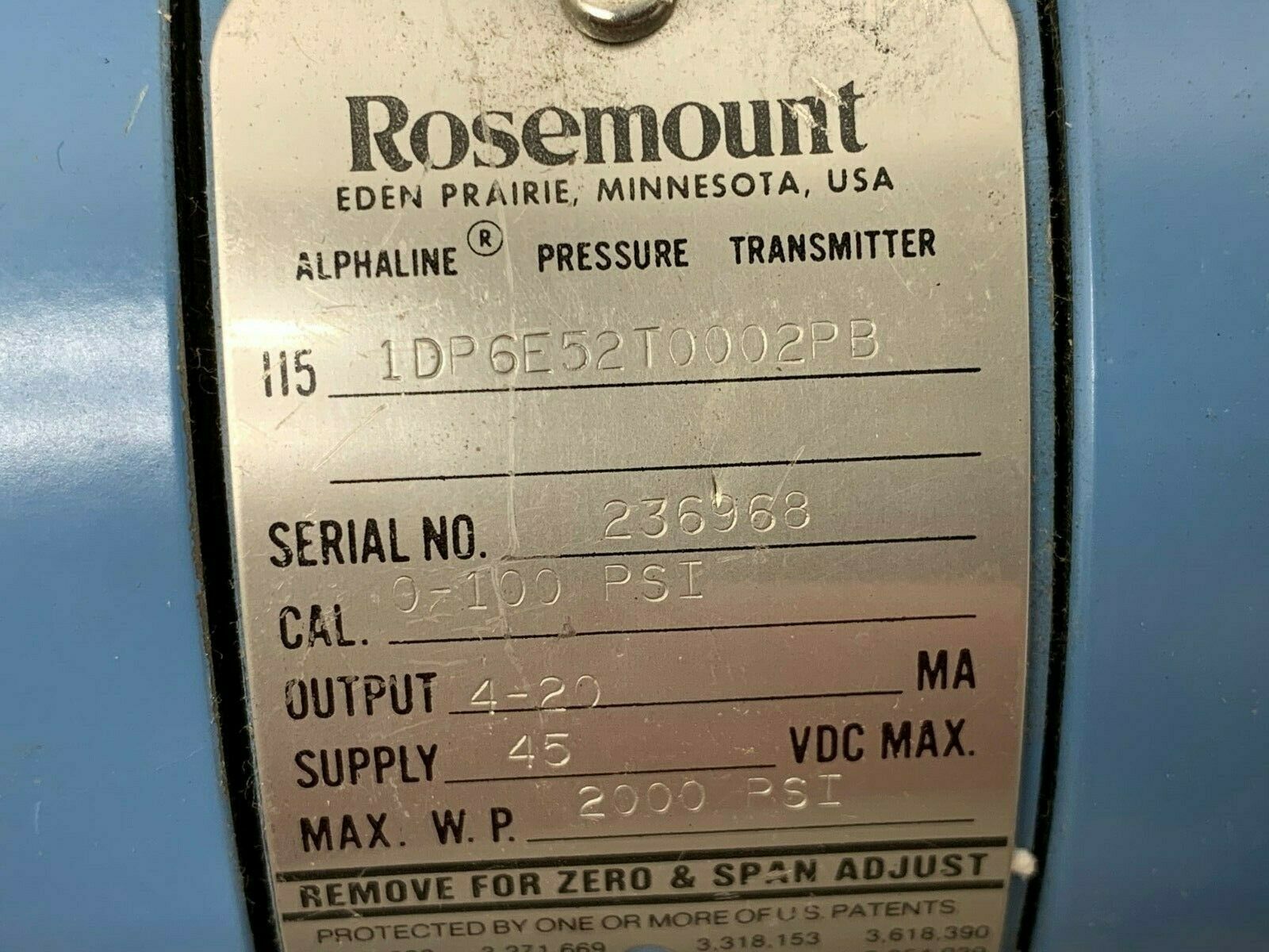 NEW ROSEMOUNT PRESSURE TRANSMITTER 1151DP6E52T0002PB