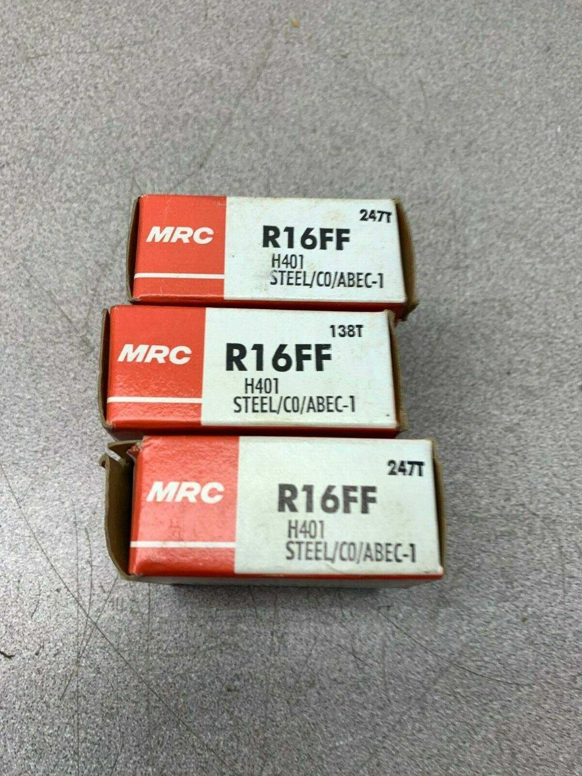 LOT OF 3 NEW IN BOX MRC BALL BEARING 16FF