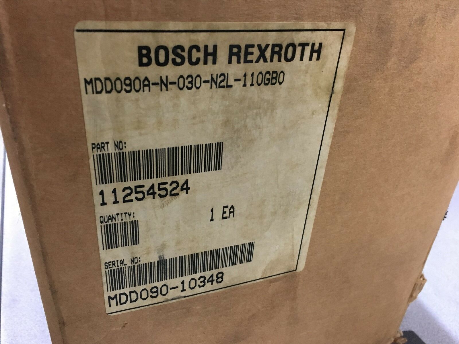 NEW IN BOX REXROTH SERVO MOTOR MDD090A-N-030-N2L-110GB0 WITH GTS140-M01-010A06