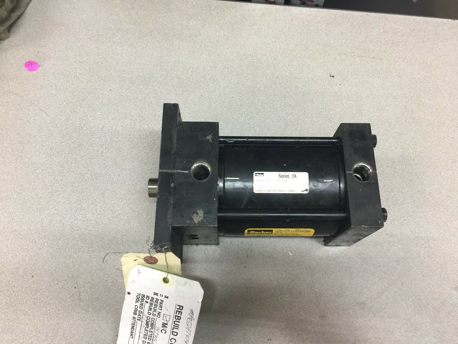 REBUILT PARKER PNUMATIC CYLINDER 04.00 CJ2AU19 4.000