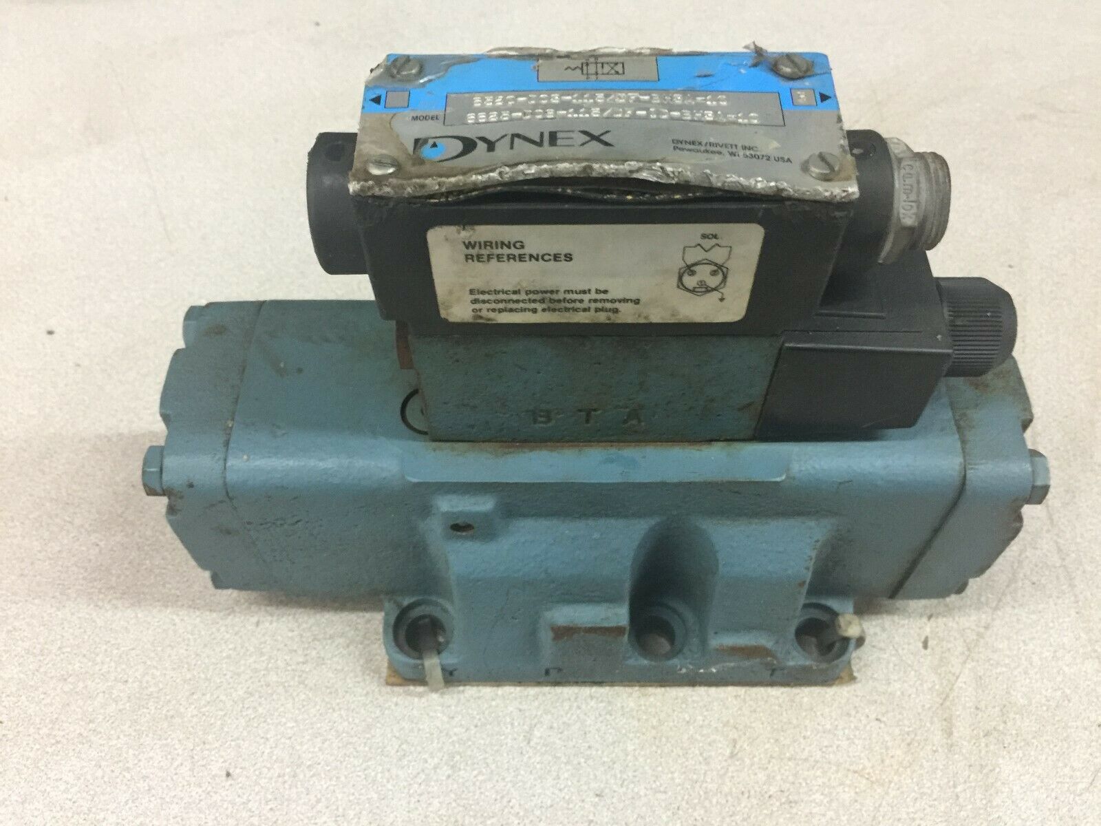 USED DYNEX HYDRAULIC SOLENOID VALVE ASSY 6625-D08-115/DF-ID-BH3A-10