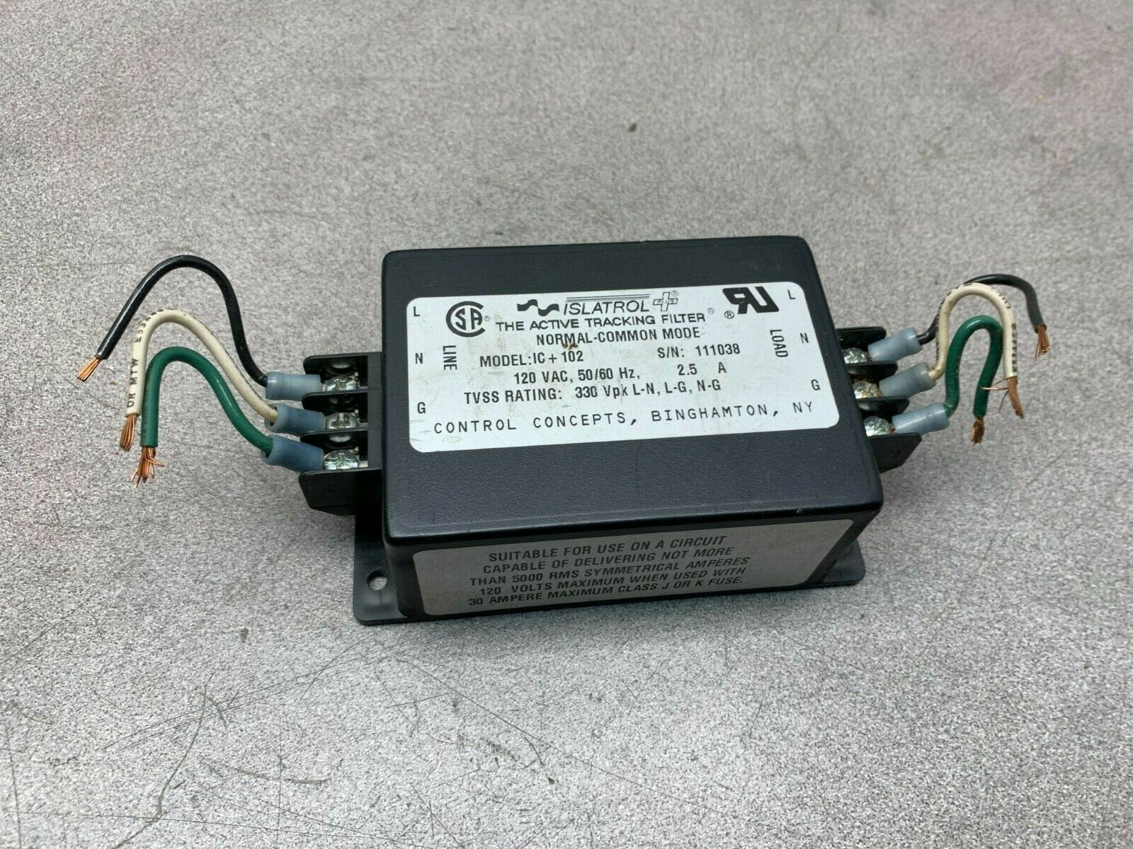 USED ISATROL TRACKING FILTER IC+102