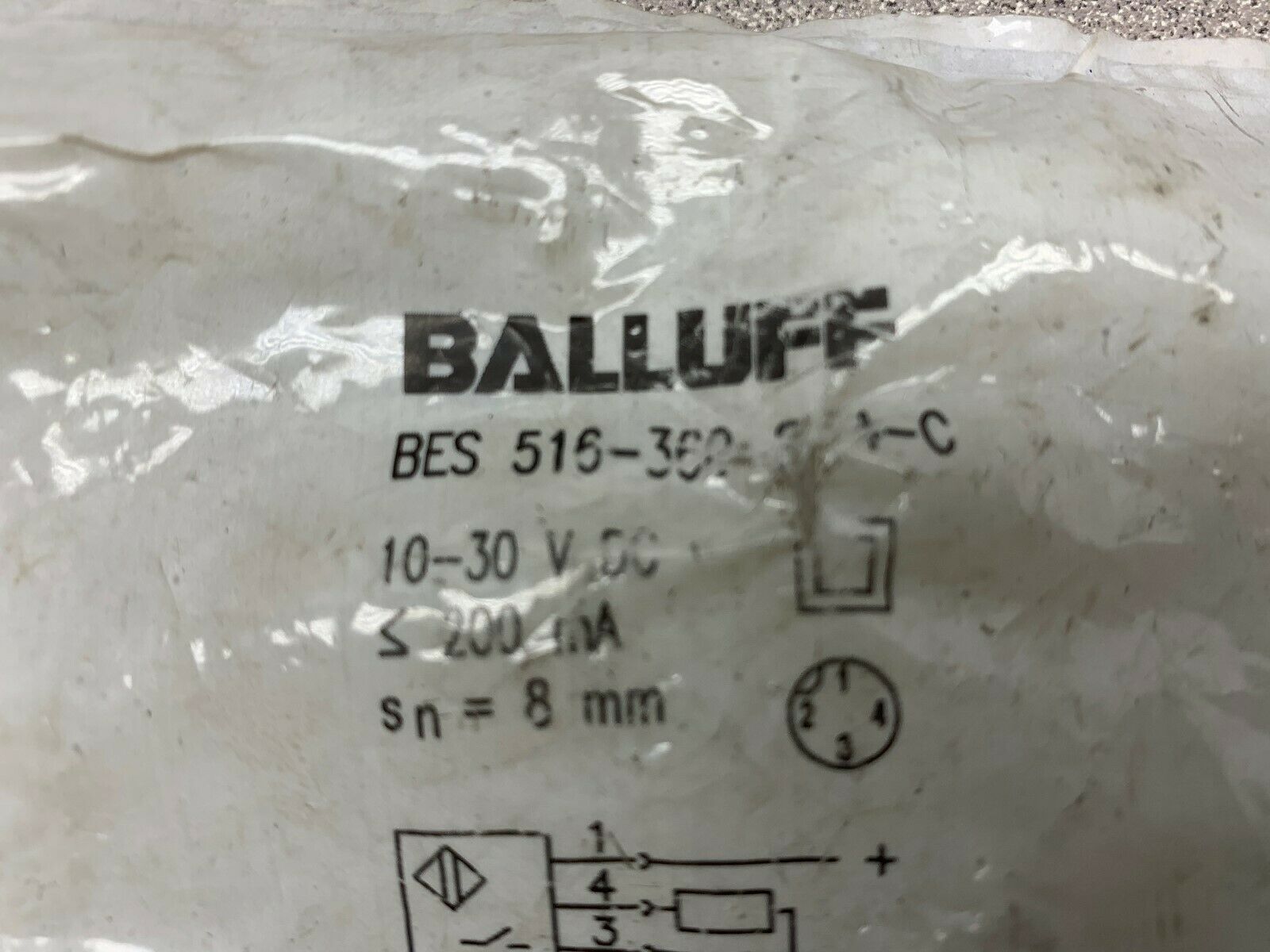 NEW IN PACKAGE BALLUFF SENSOR BES-516-360-S4-C