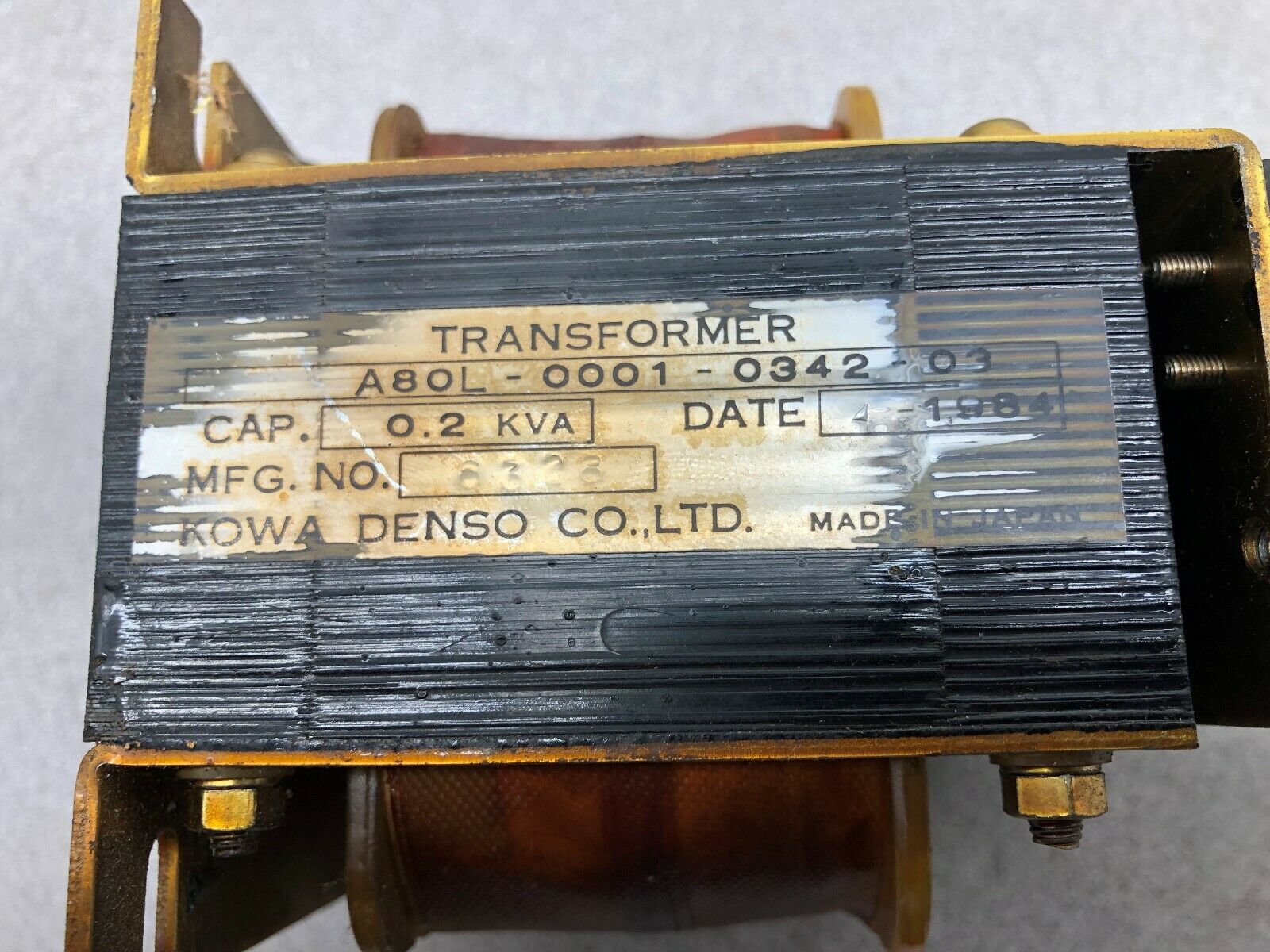 USED KOWA DENSO 0.2 KVA TRANSFORMER A80L-0001-0342003