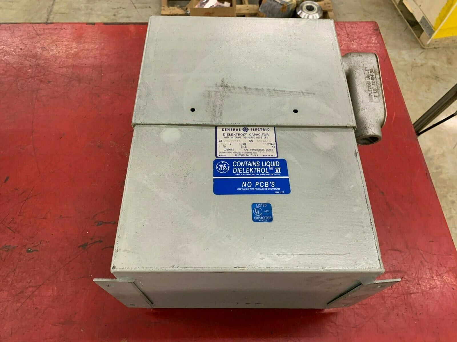 USED GENERAL ELECTRIC DIELEKTROL CAPACITOR 65L325TB