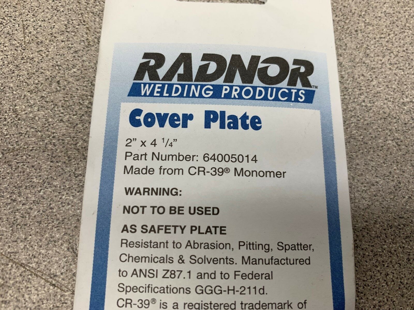 LOT OF 38  NEW NO BOX RADNOR COVER PLATE 64005014