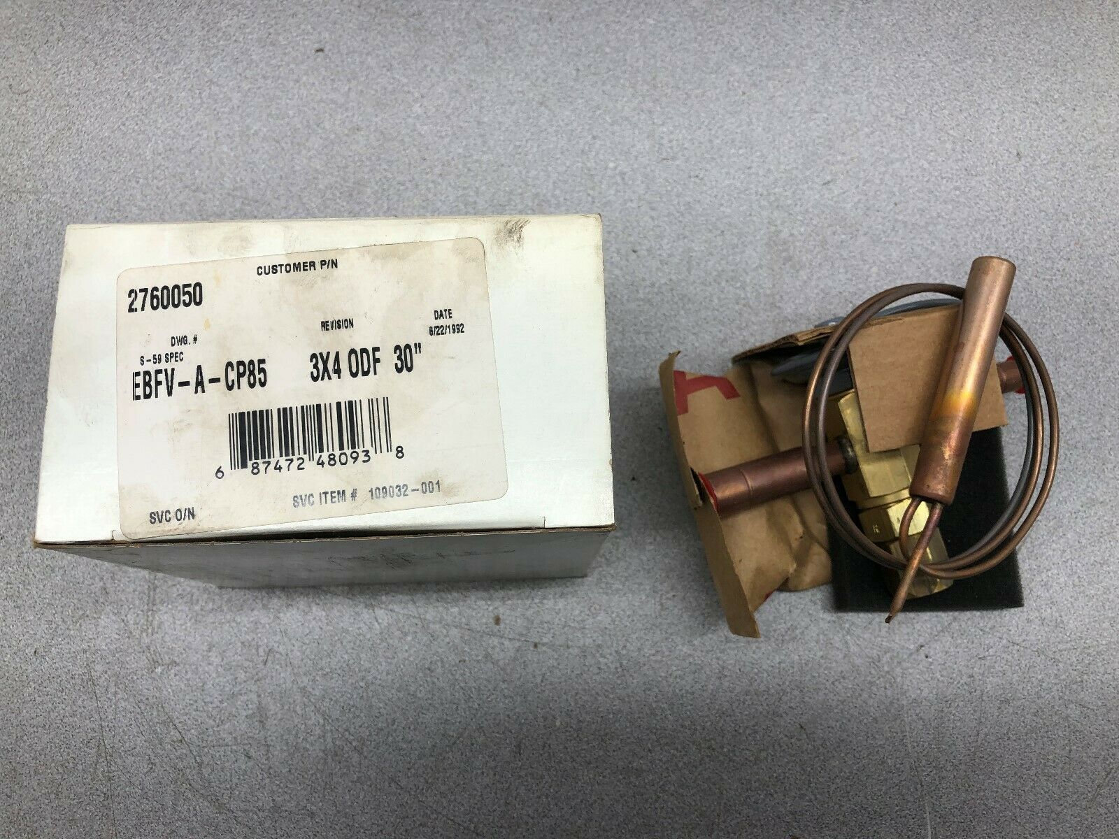 NEW IN BOX SPORLAN EXPANSION VALVE EBFV-A-CP85