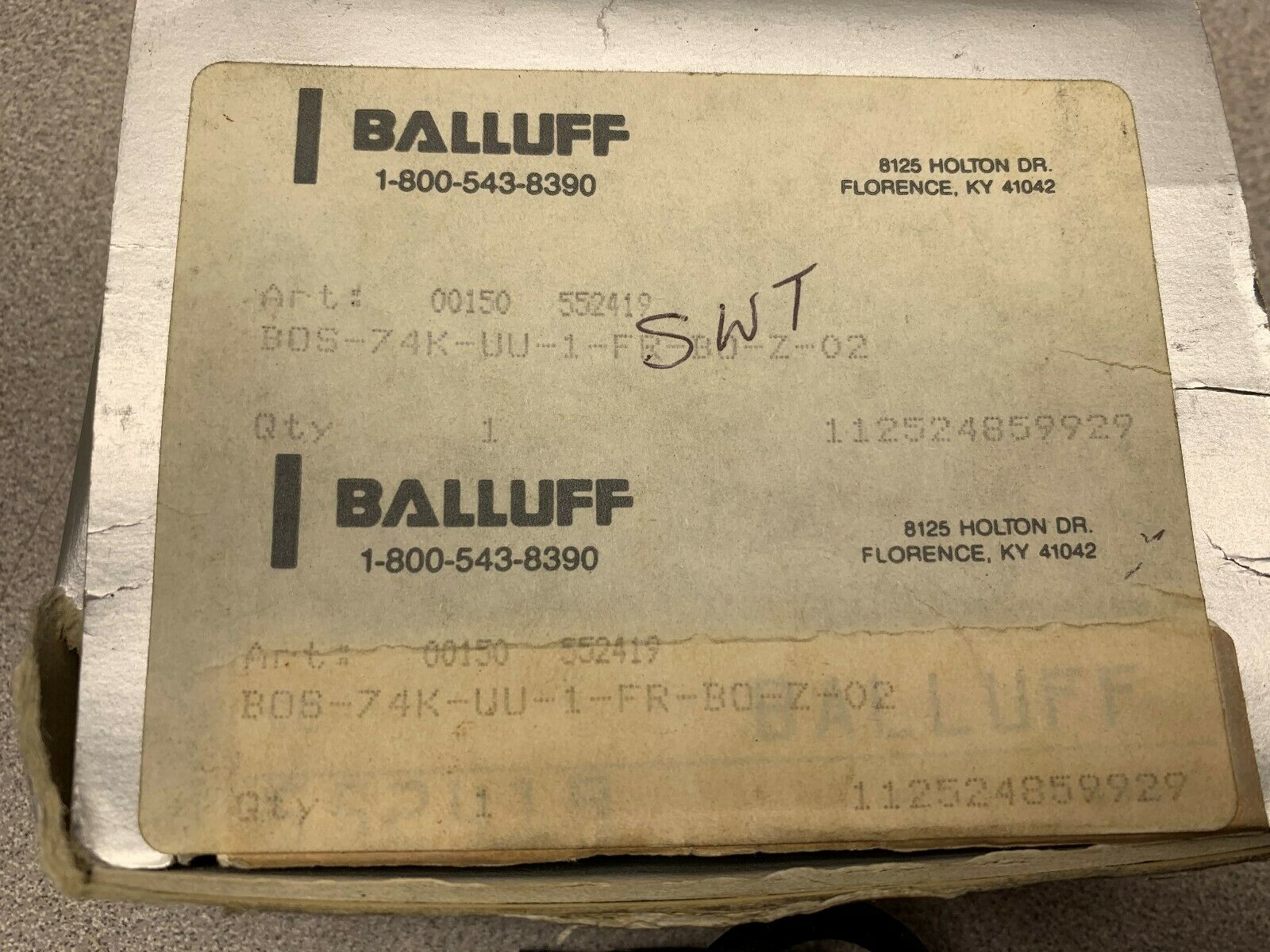 NEW IN BOX BALLUFF SENSOR B0S 74K-UU-1FR-B0-Z-02