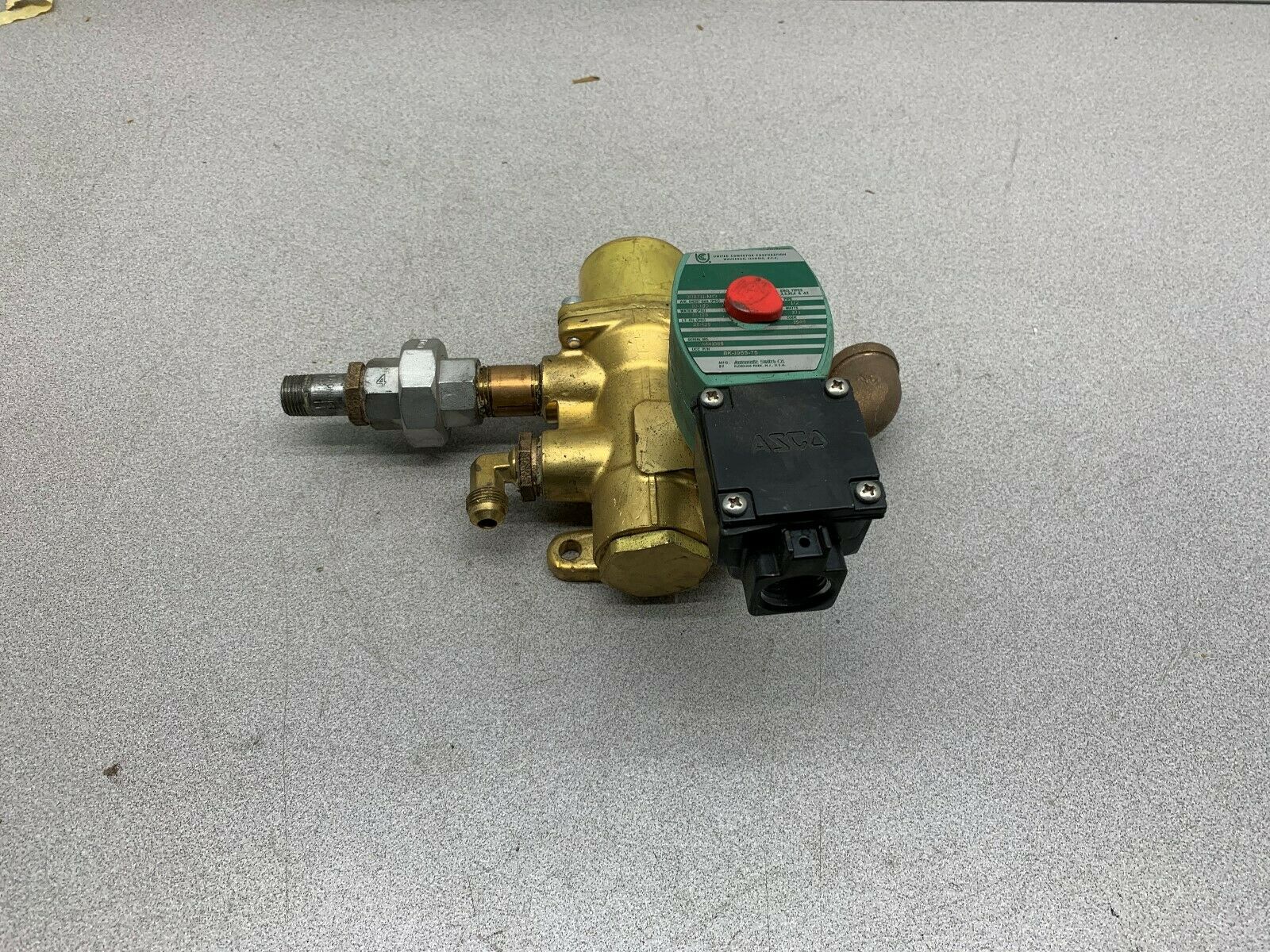 USED ASCO RED HAT 1/2" PIPE SOLENOID VALVE SK-1955-75