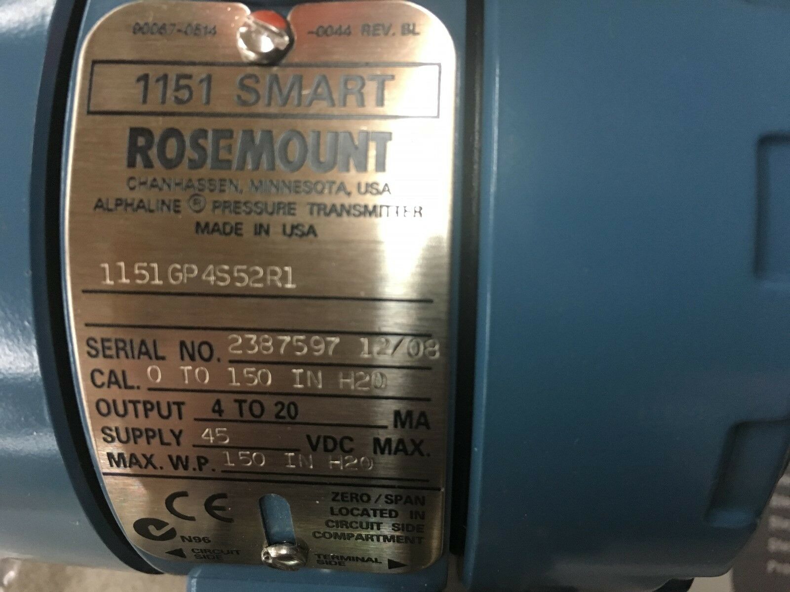 NEW IN BOX ROSEMOUNT 1151 SMART TRANSMITTER 1151GP4S52R1