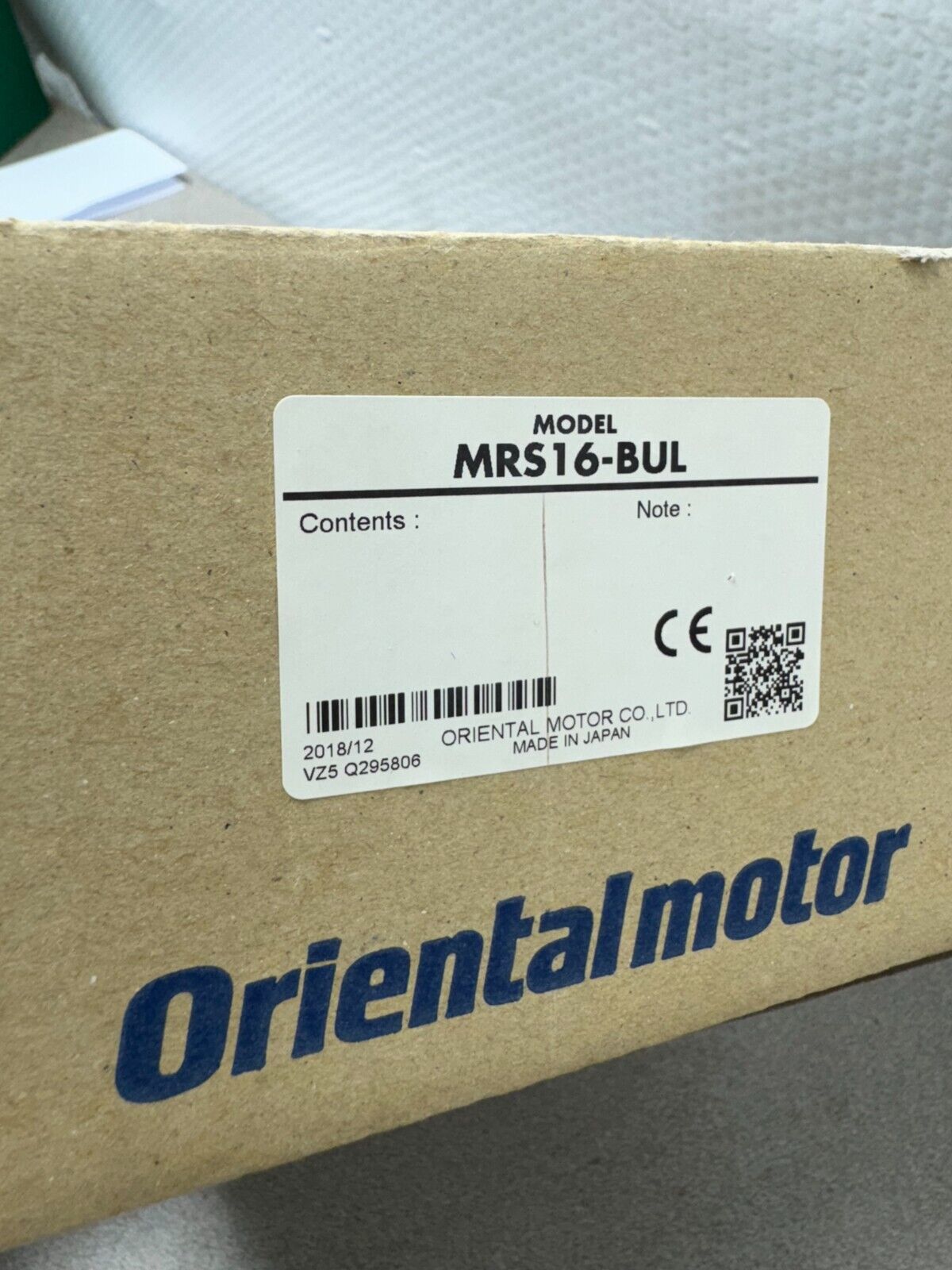 NEW ORIENTAL MOTOR ORIX 100/110V/115V. COOLING FAN MRS16-BUL