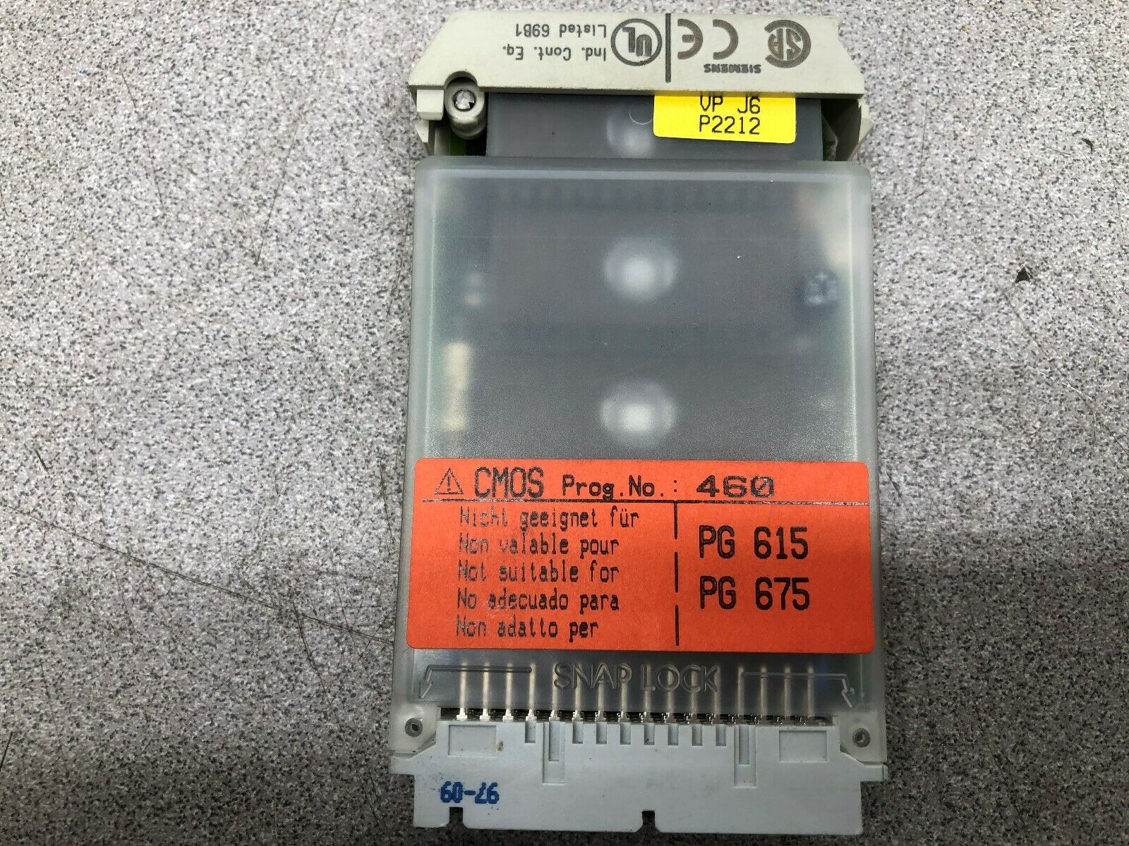 USED SIEMENS 64 KB EPROM MODULE 6ES5373-1AA61