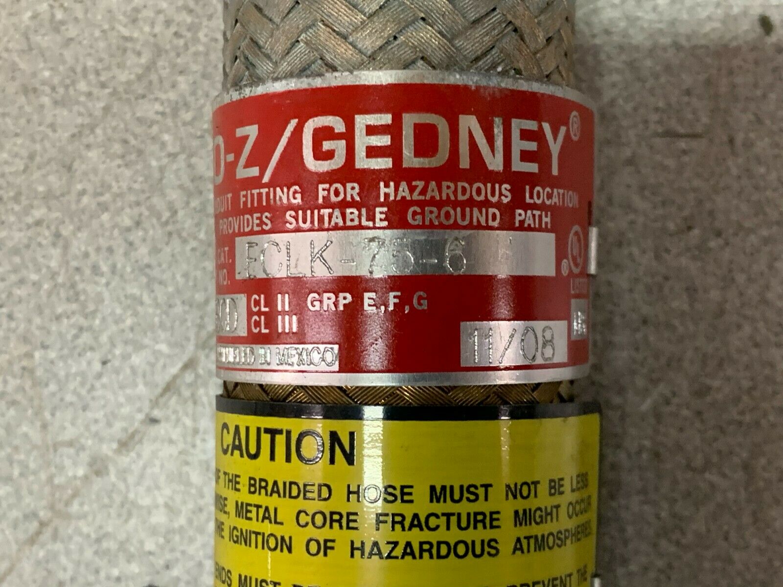 NEW NO BOX O-Z GEDNEY ECLK-75-6