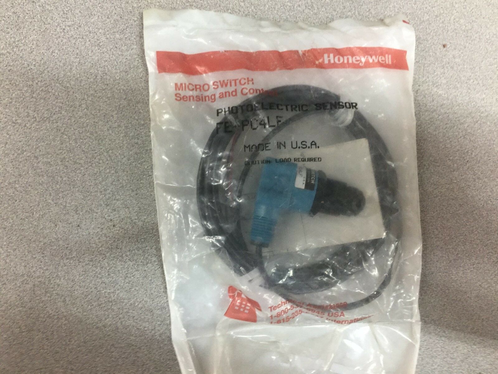 NEW IN ORIGINAL PACKAGING HONEYWELL PHOTOELECTRIC SENSOR FE-PC4LF