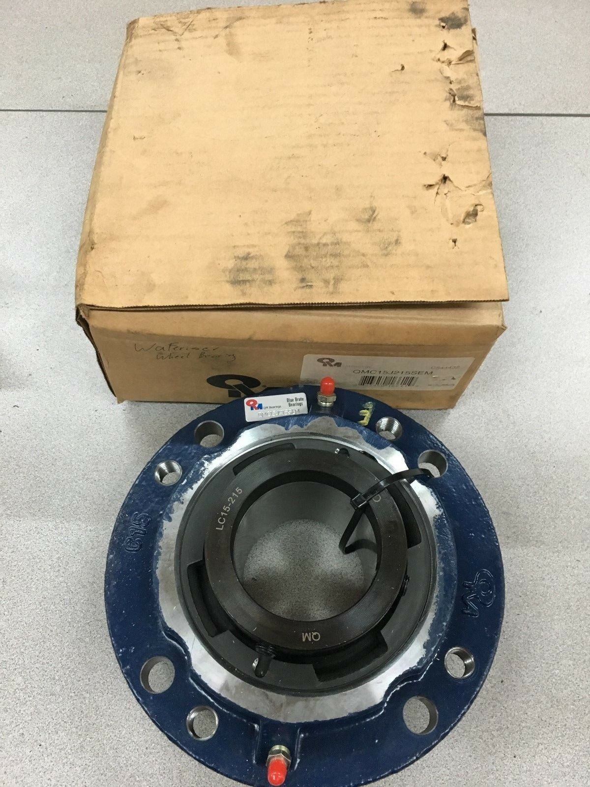 NEW IN BOX QM BLUE BRUTE BEARINGS SPHERICAL 4-BOLT FLANGE BEARING QMC15J215SEM