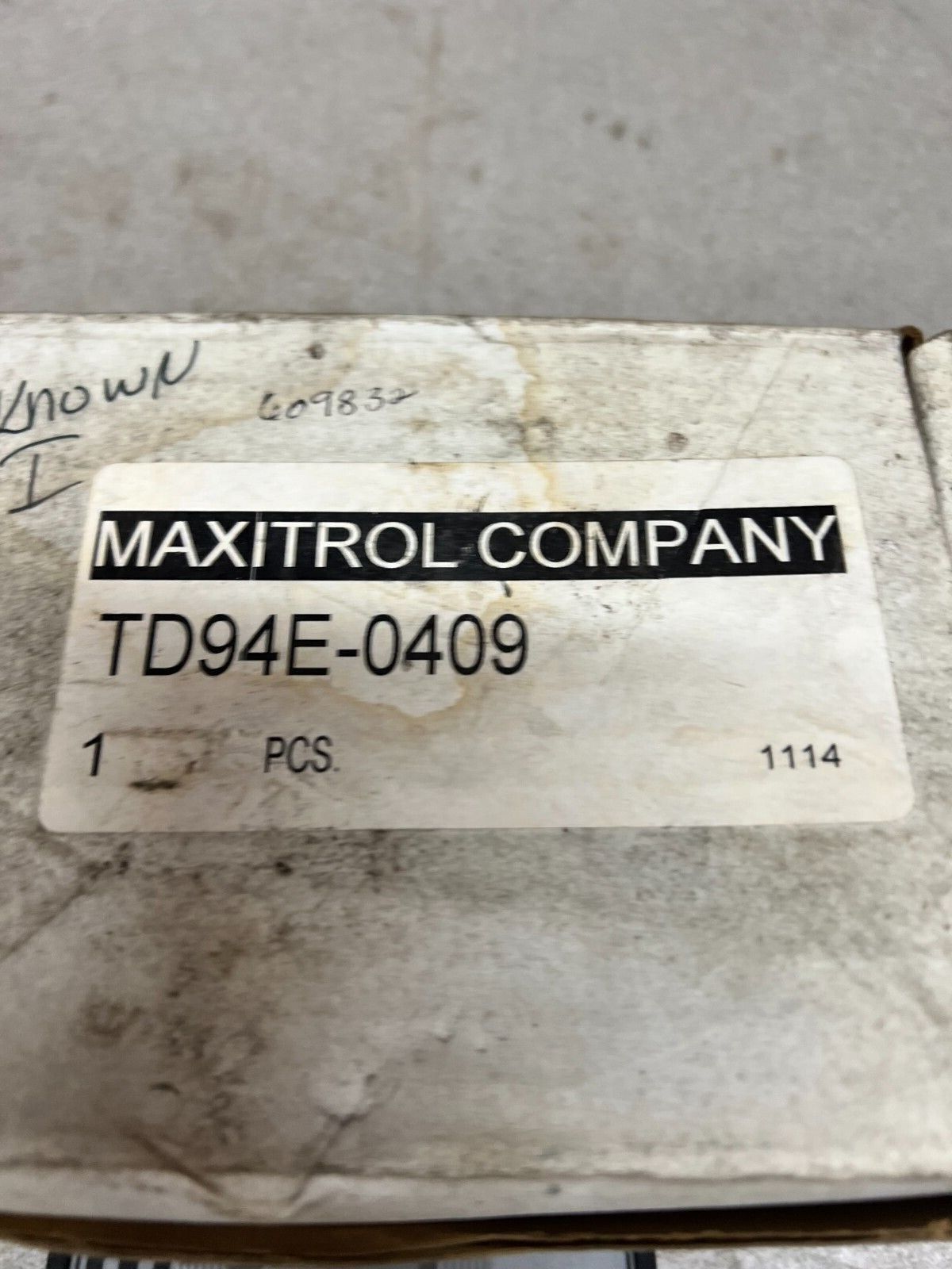 NEW IN BOX MAXITROL REMOTE SELECTOR D94E-0409