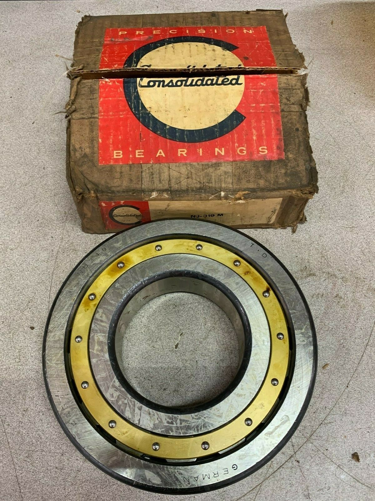 NEW IN BOX CONSOLIDTATED FAG CYLINDRICAL ROLLER BEARING NJ319M