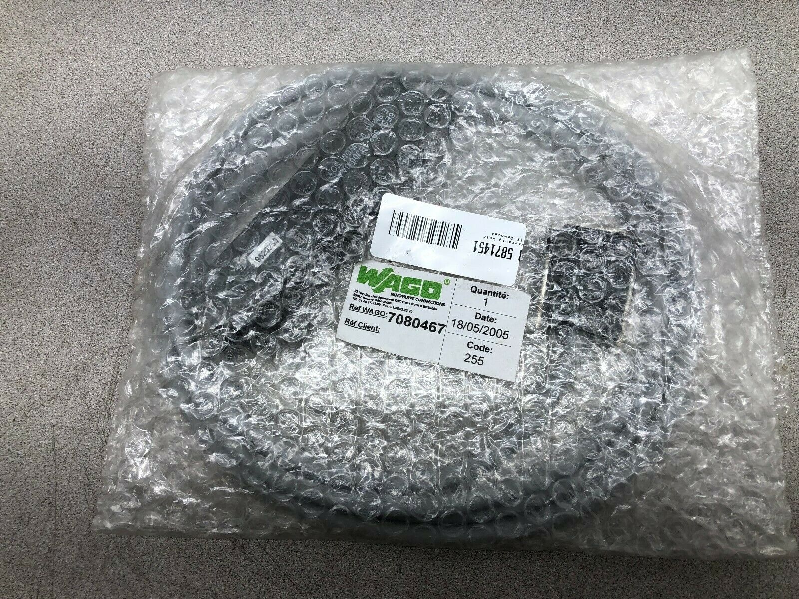 NEW IN ORIGINAL PACKAGE WAGO CABLE ASSY 7080467