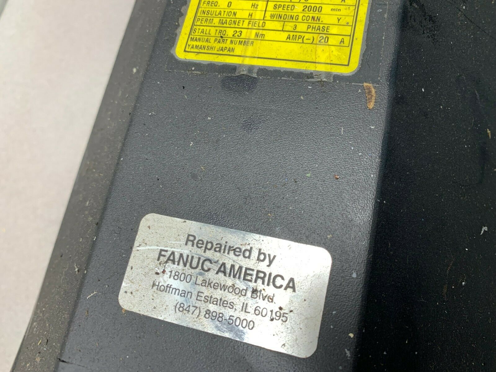 USED FANUC AC SERVO MOTOR A06B-0352-B731-R