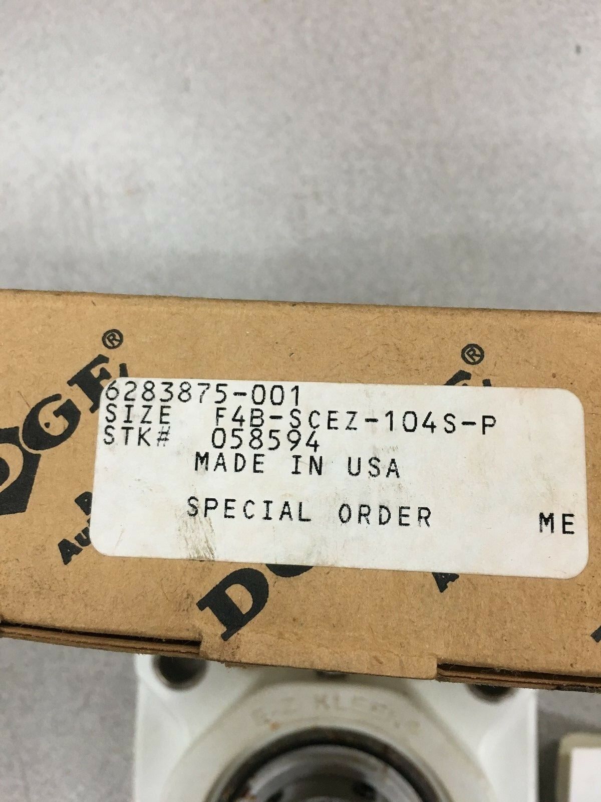 NEW IN BOX DODGE 058594 4-BOLT FLANGE BEARING 1-1/4" BORE F4B-SCEZ-104S-P