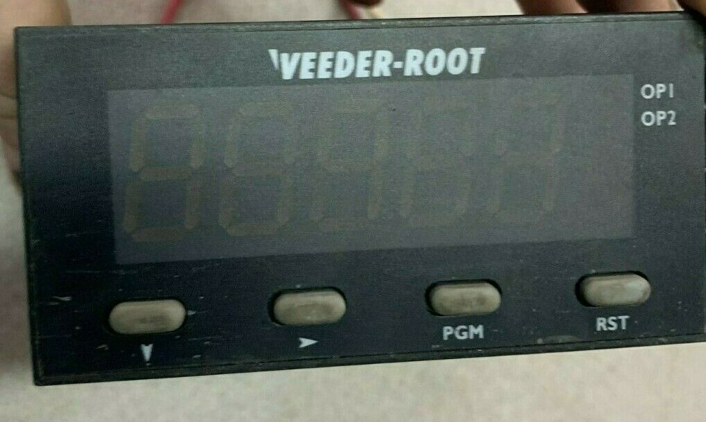 USED VEEDER ROOT PANEL METER 8628-20000