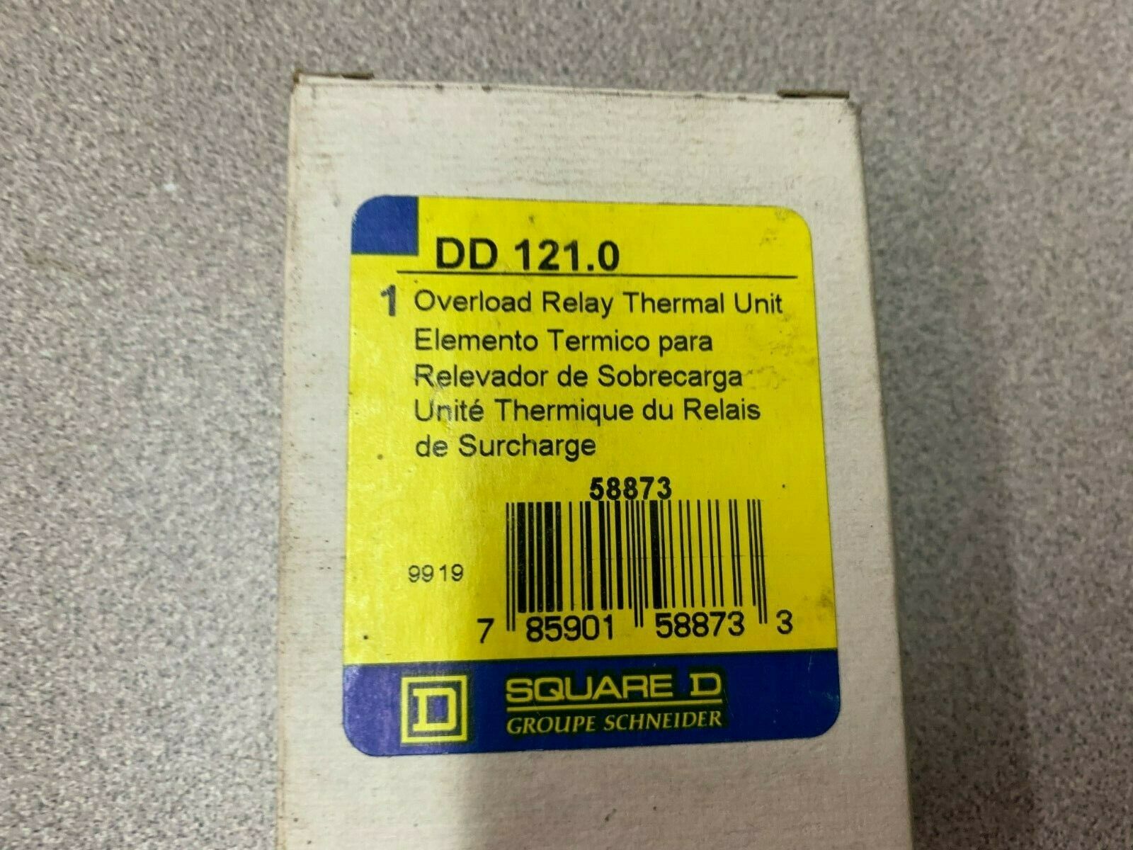 LOT OF 6 NEW IN BOX SQUARE D HEATER ELEMENT DD 121.0