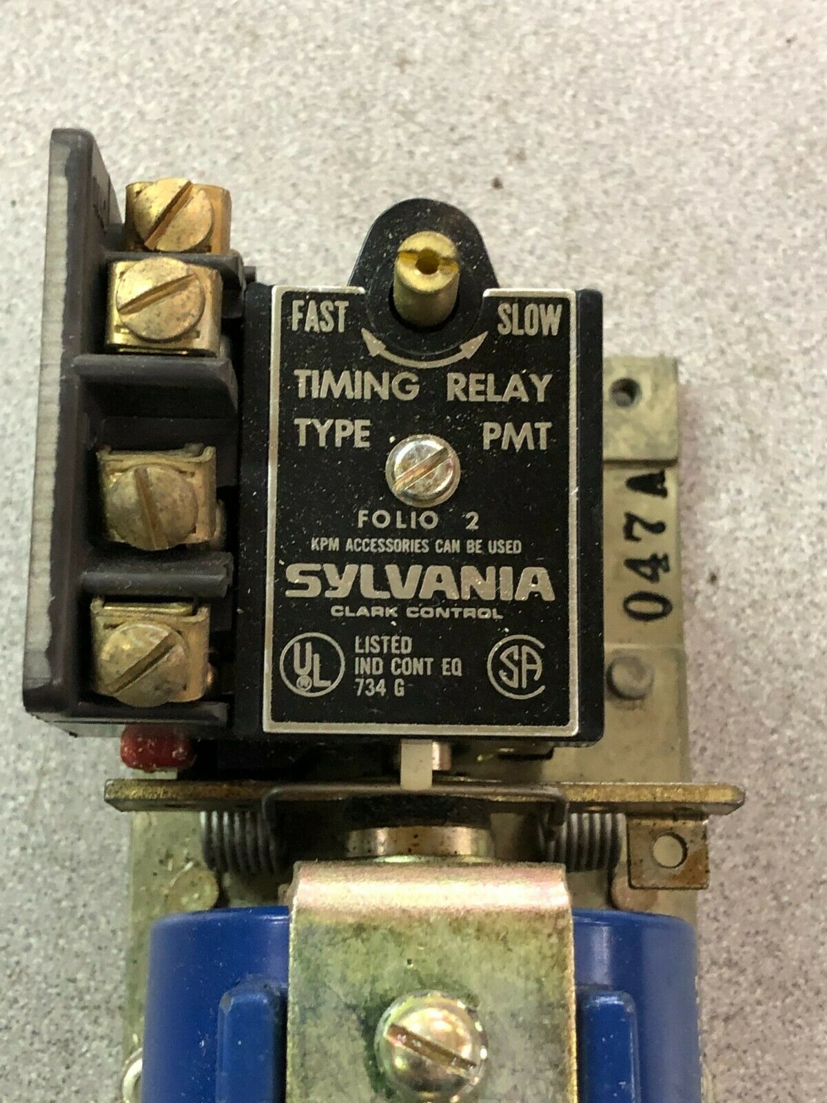 NEW NO BOX SYLVANIA DANAHER CLARK TYPE PMT PNEUMATIC TIMING RELAY 714 UP