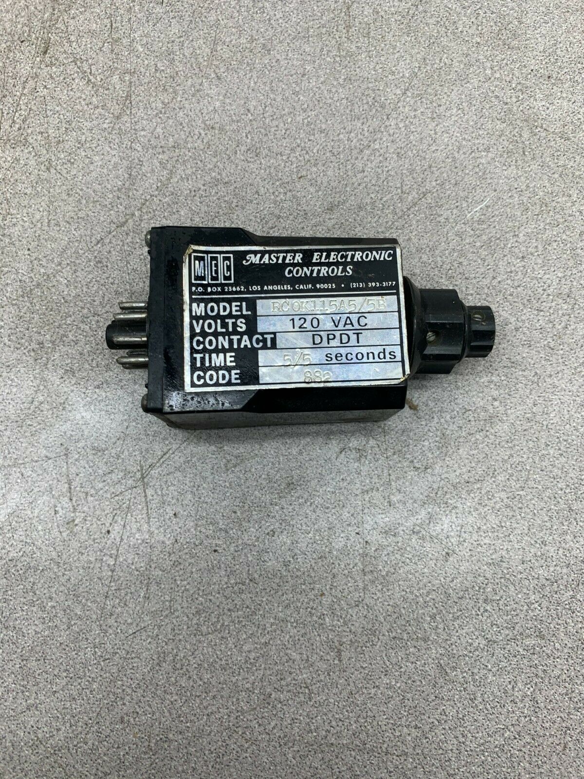 USED MEC TIMER RC0K115A5