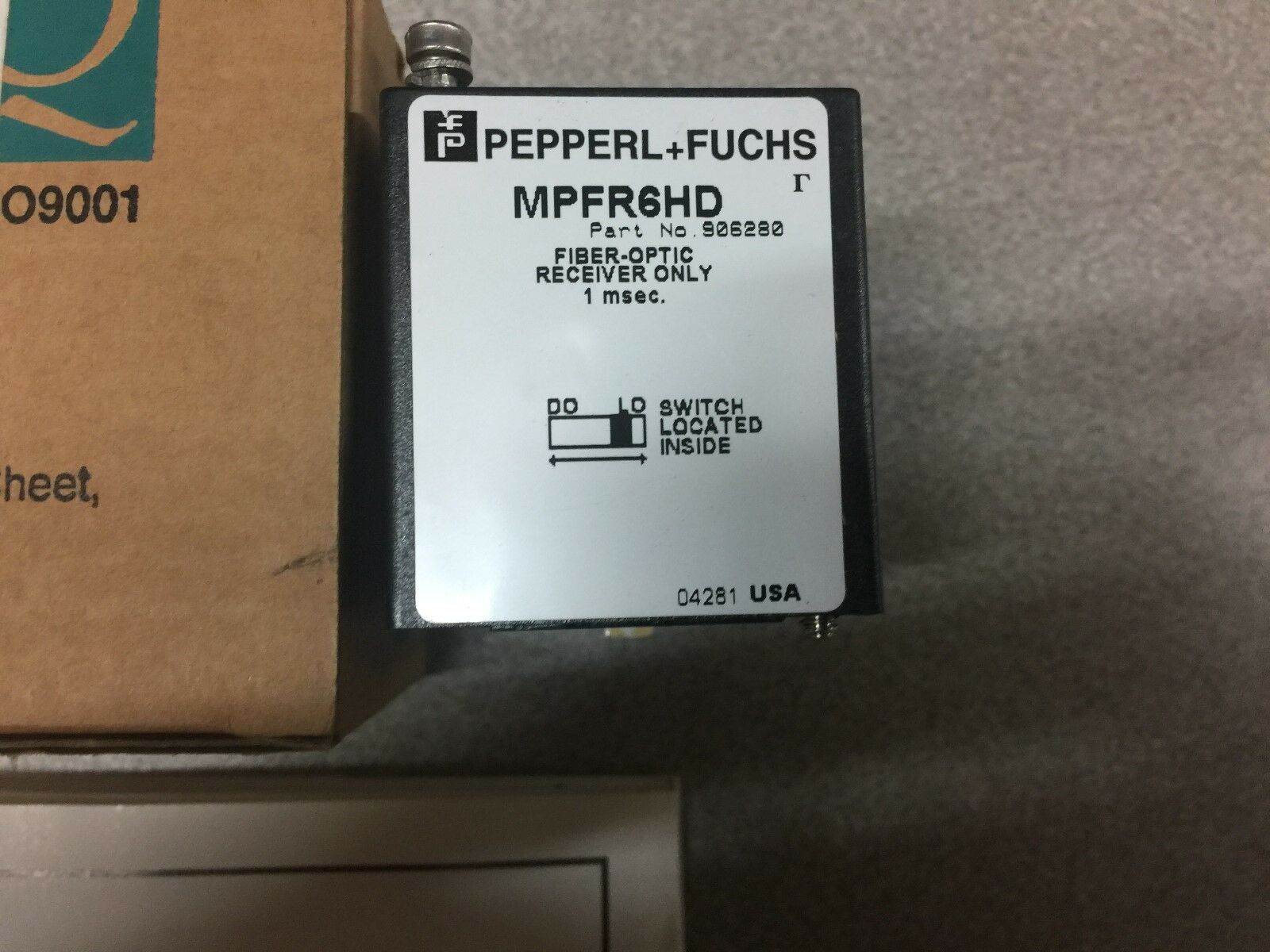 NEW IN BOX PEPPERL FUCHS FIBER OPTIC RECIEVER MPFR6HD