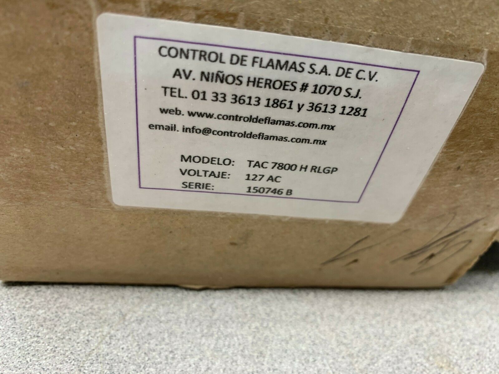 NEW IN BOX CONTROL DE FLAMAS FLAME CONTROL UNIT TAC 7800 H RLGP