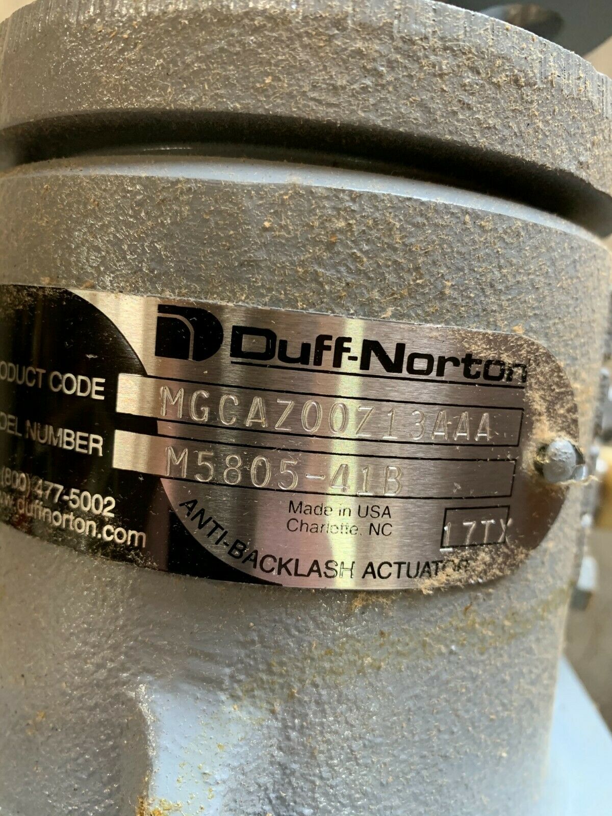 NEW IN BOX DUFF-NORTON M5805-41B BALL SCREW ACTUATOR MGCAZ00Z13AAA