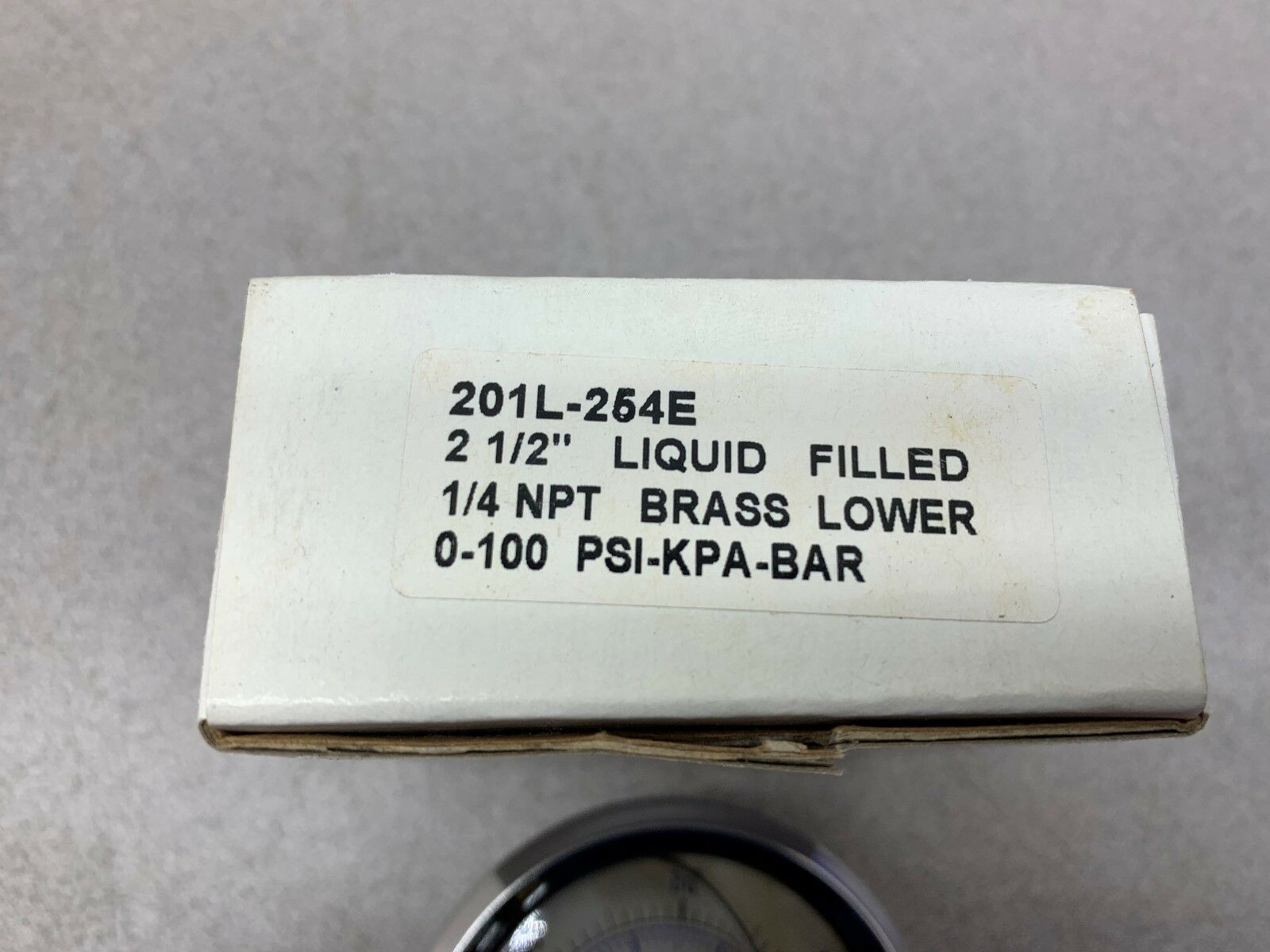 NEW IN BOX PRO 0-100 PSI LIQUID FILLED GAUGE 201L-254E