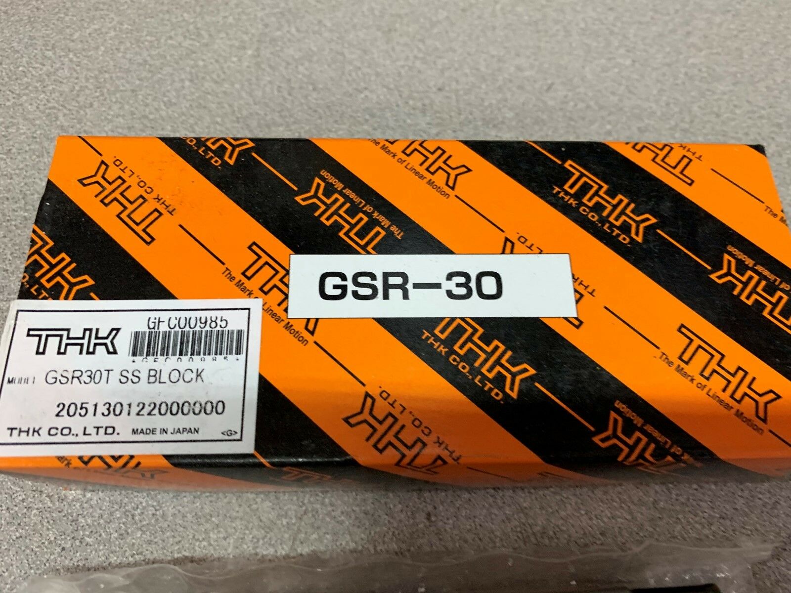 NEW IN BOX THK BLOCK GSR30T