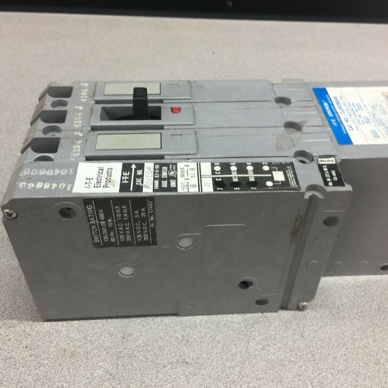 USED SIEMENS 40AMP 600VAC 3POLE CIRCUIT BREAKER CLE63B040