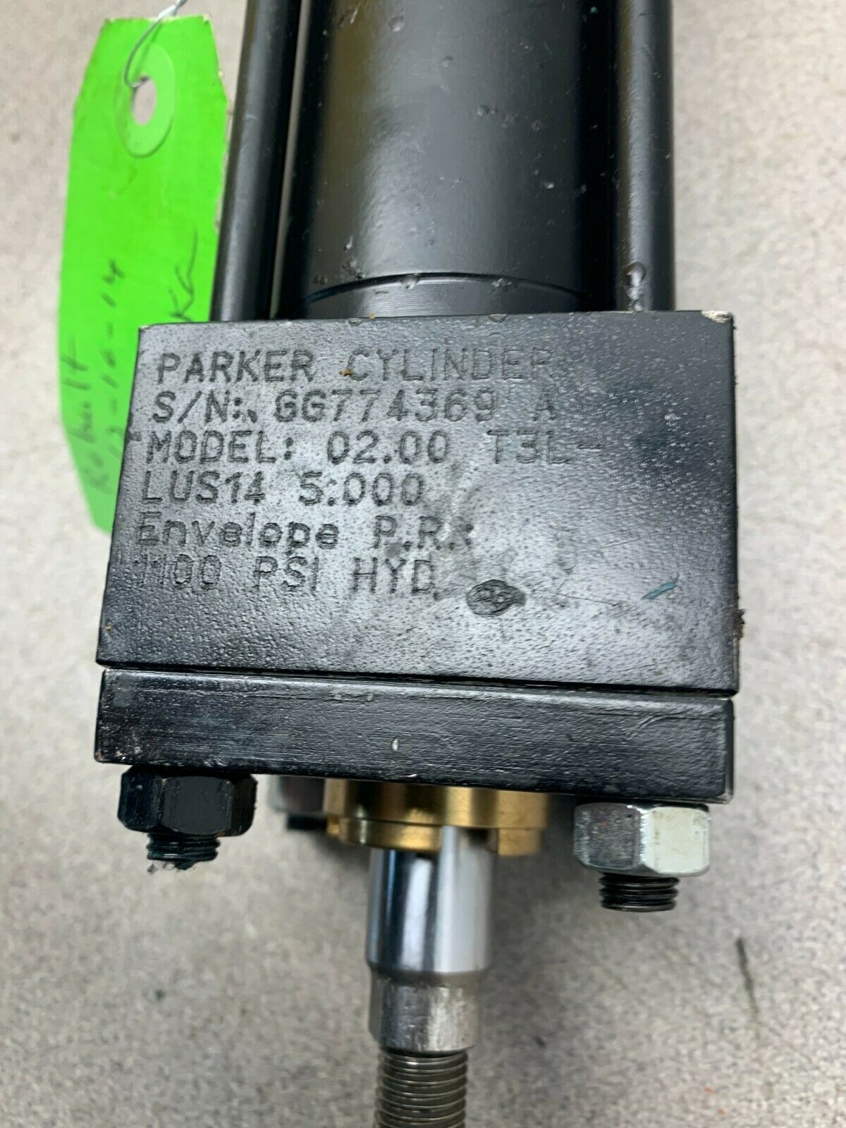 NEW NO BOX PARKER HYDRAULIC CYLINDER 02.00 T3LLUS14 5.000