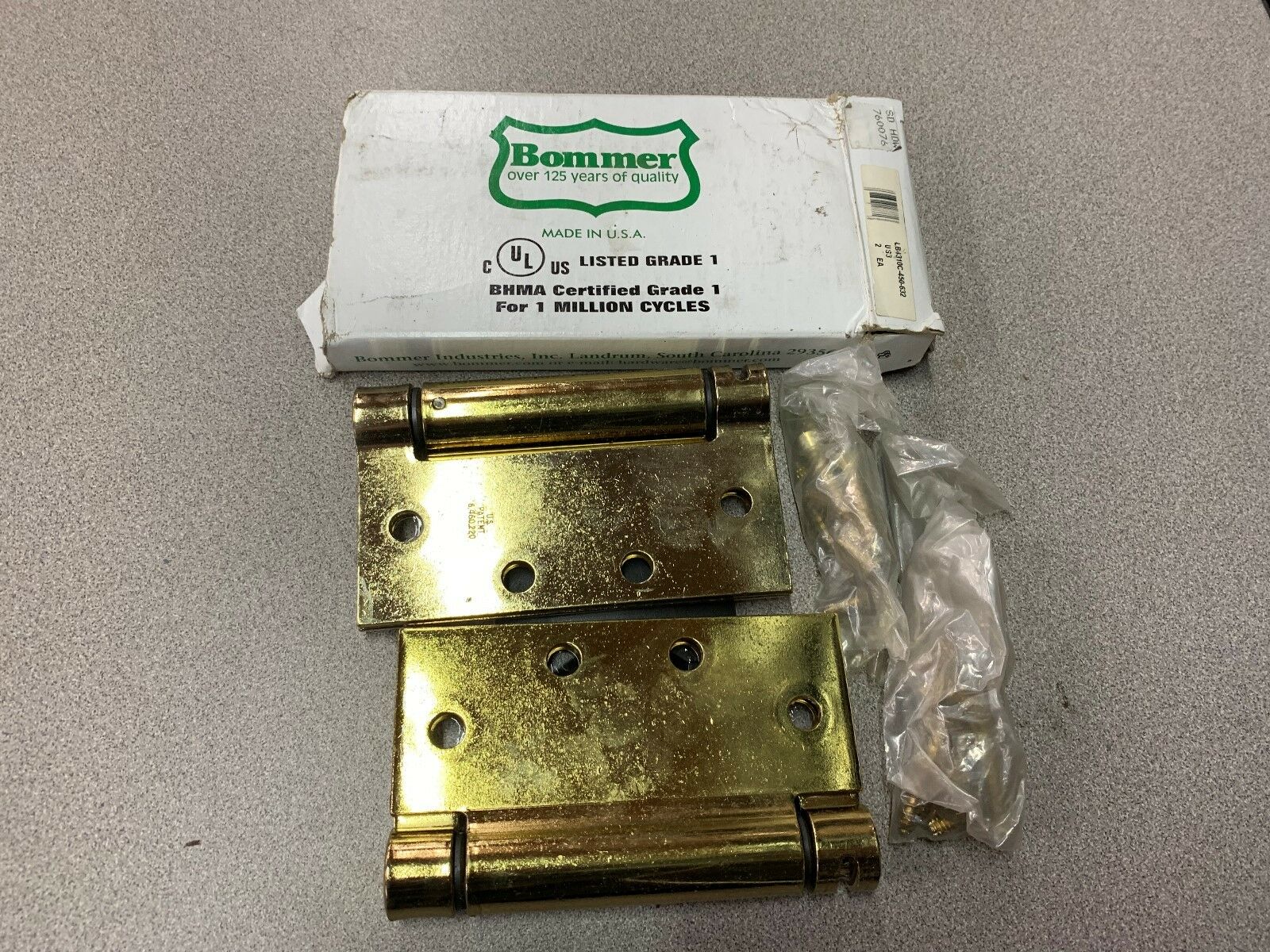 NEW IN BOX BOMMER HINGES LB4310C-450-632