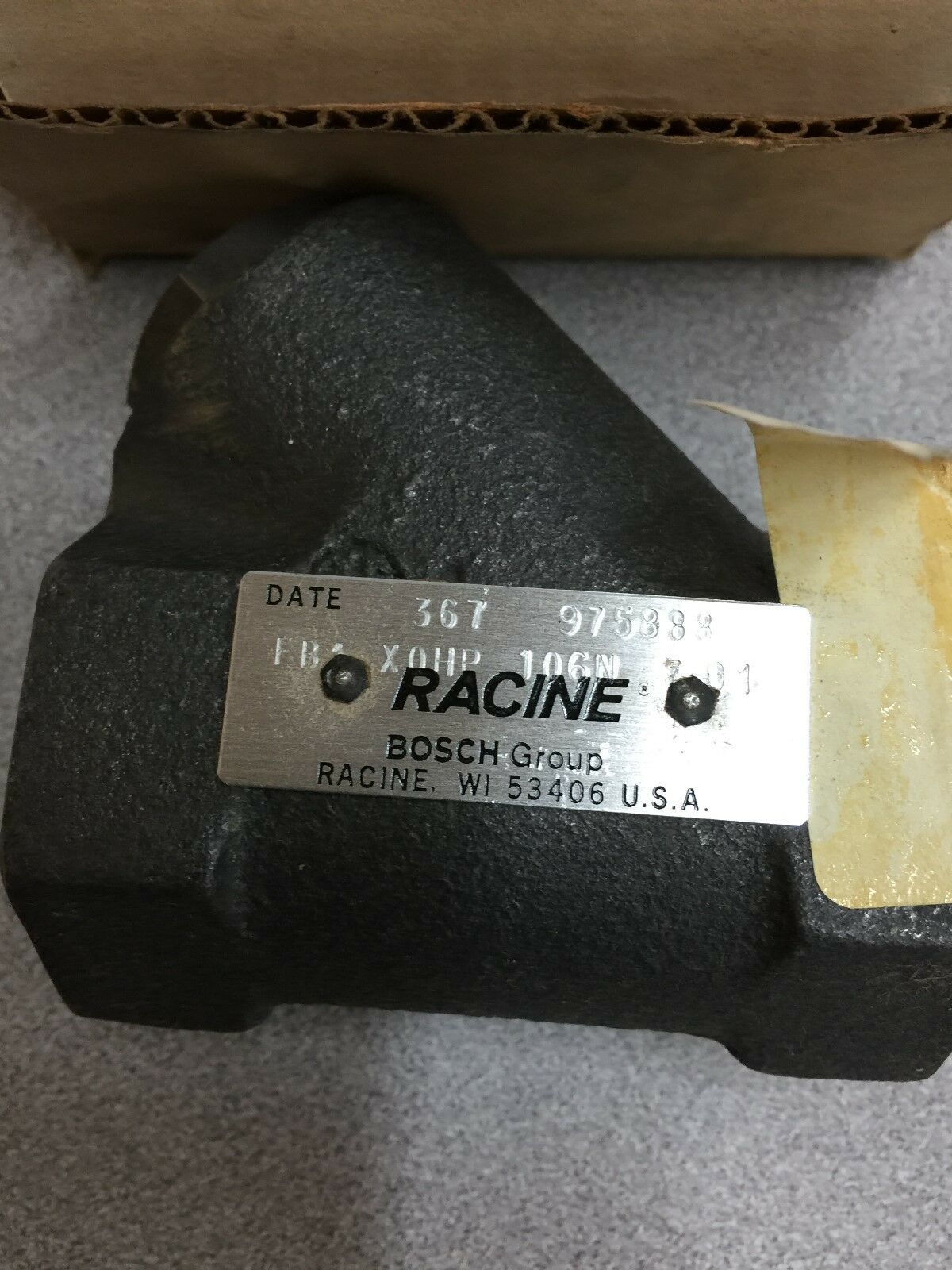 NEW IN BOX BOSCH RACINE 975888 HYDAULIC CHECK VALVE FB1-X0HP-106N-7-01