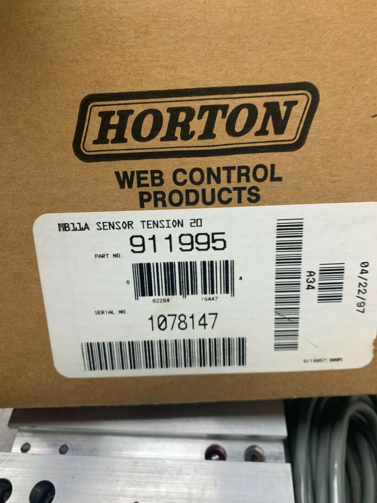 NEW IN BOX HORTON MB11A SENSOR TENSION 20 NEXEN 911995