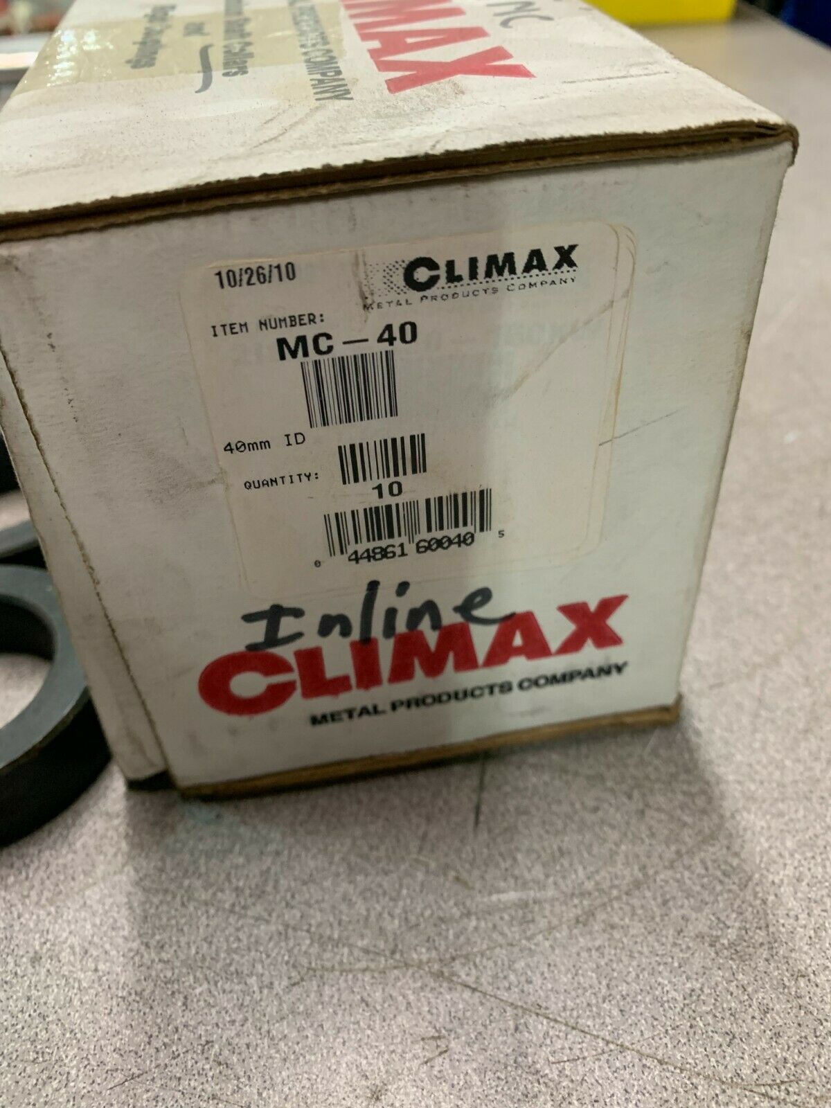 NEW BOX OF 6 CLIMAX METRIC SET COLLARS MC-40