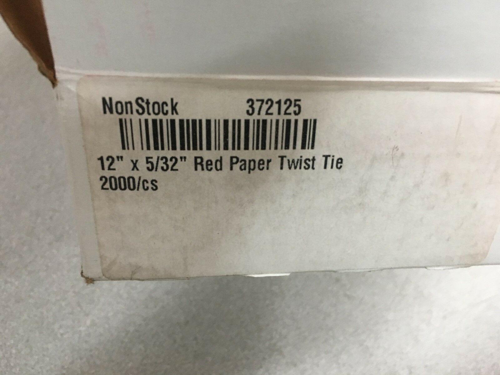 NEW BOX OF 2000 RED PAPER TWIST TIES 12" X 5/32" 2000 COUNT