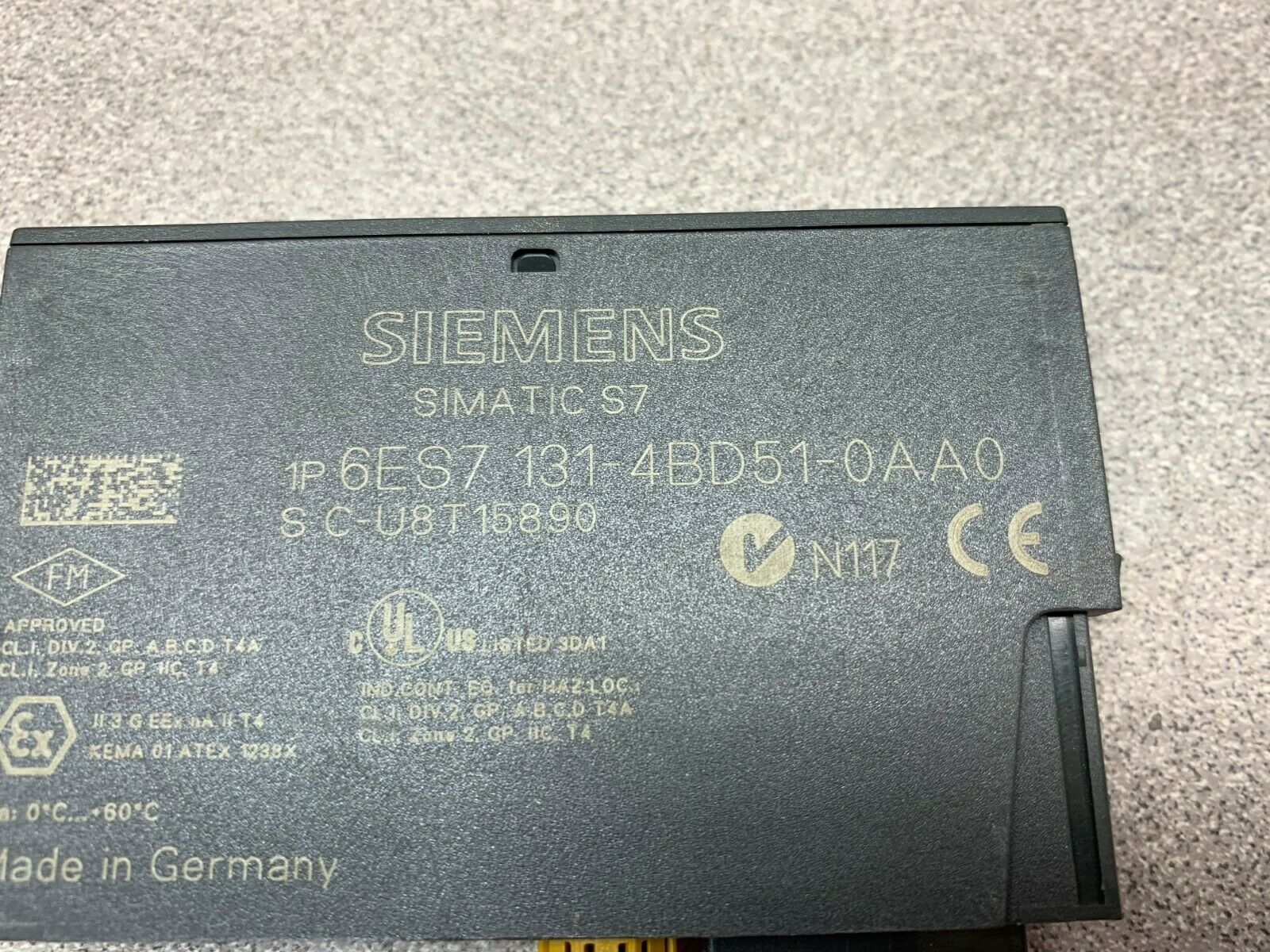 USED SIEMENS INPUT MODULE 6ES7 131-4BD51-0AA0