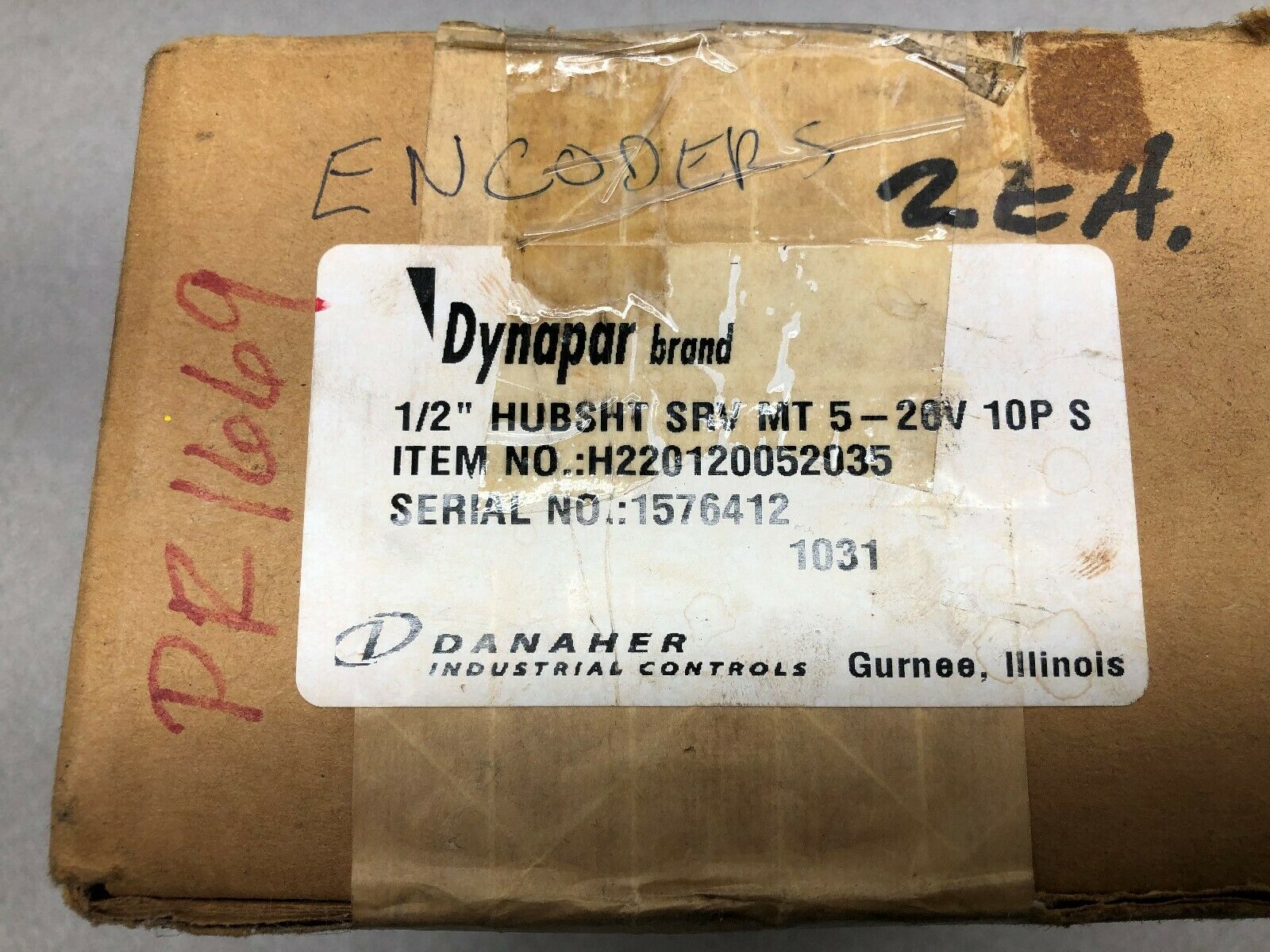 NEW IN BOX DYNAPAR 1/2 HUB SHAFT 5-20V ENCODER H220120052035