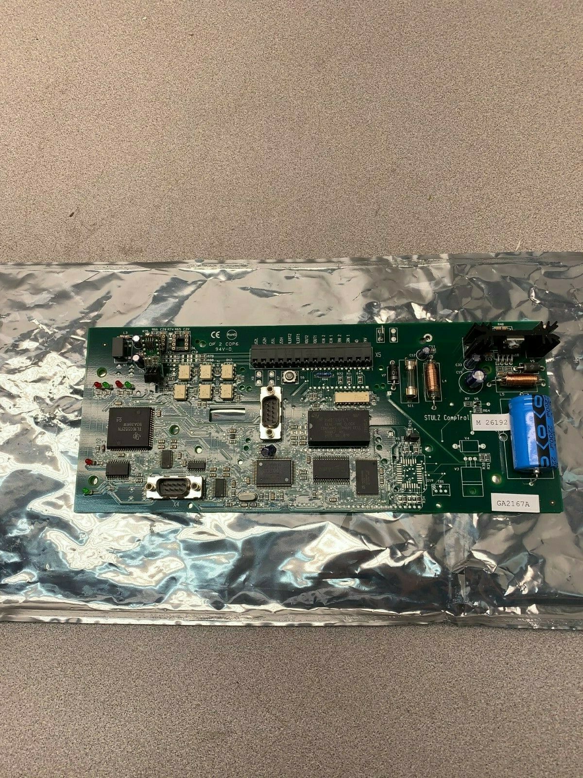 NEW NO BOX STULZ M 26192 CIRCUIT BOARD OP 2 COP6 CIRCUIT BOARD GA2167A