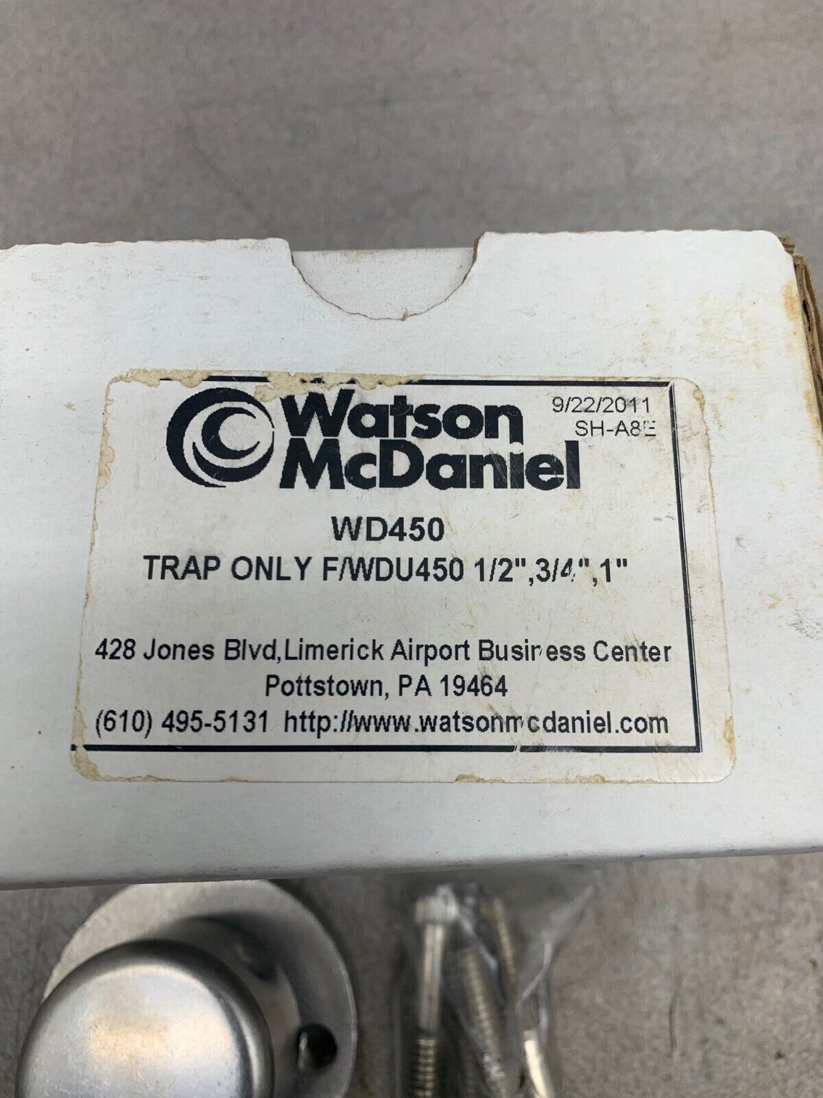 NEW IN BOX WATSON MCDANIEL TRAP ONLY WD450