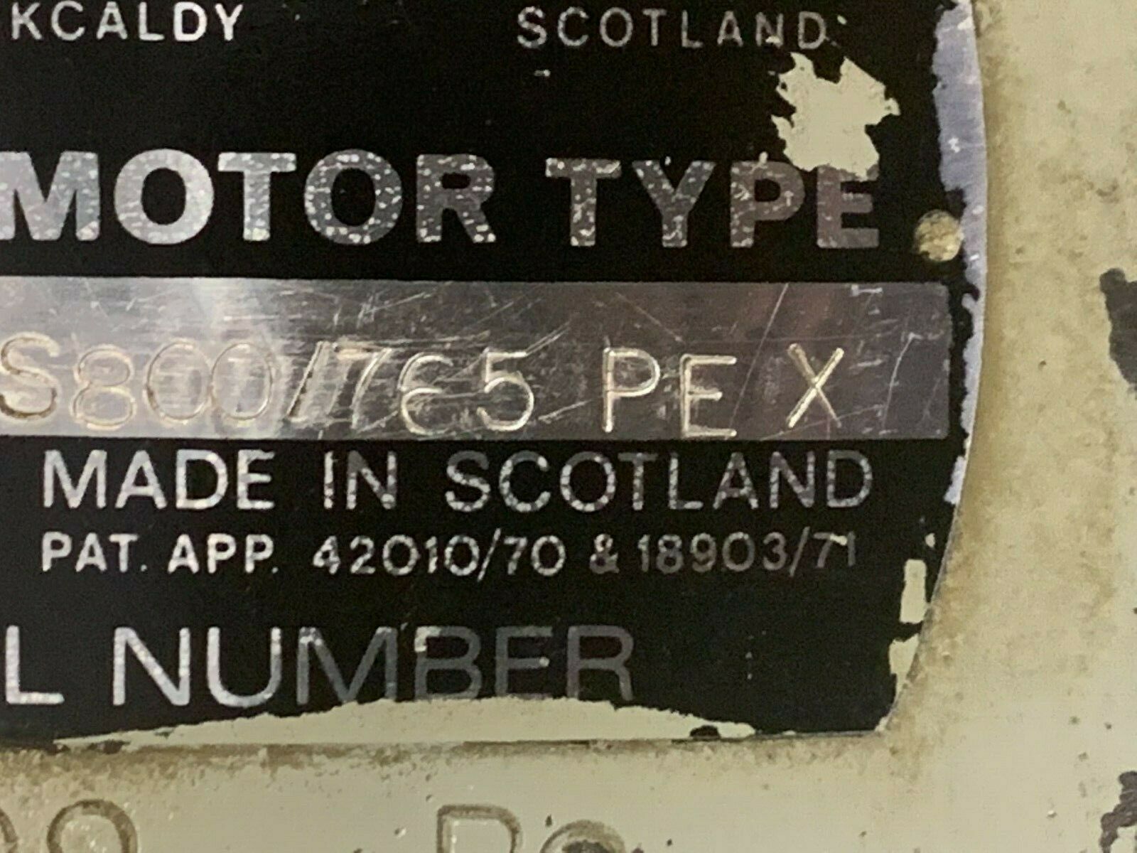 NEW NO BOX CARRON S800 765PEX HYDRAULIC MOTOR S800/765 PEX