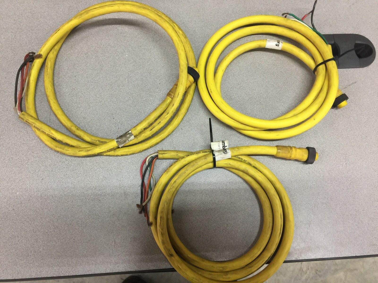 USED LOT OF 3 LUMBERG 6FT CORDSETS RK 50-677